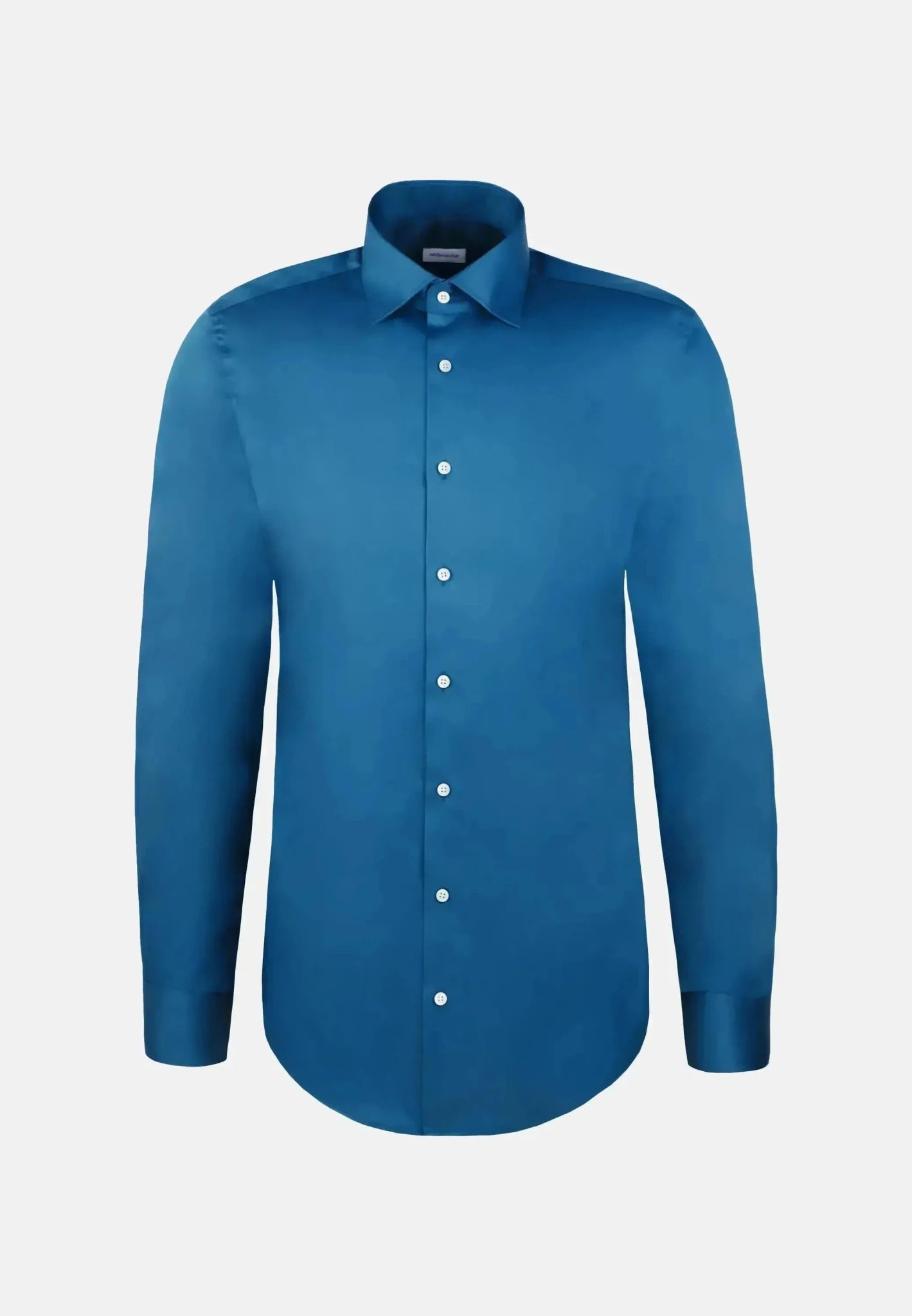 Seidensticker Shaped Fit Easy Iron New Kent Business Shirt Dark Teal - 01.845070-78-38 - northern threads uk