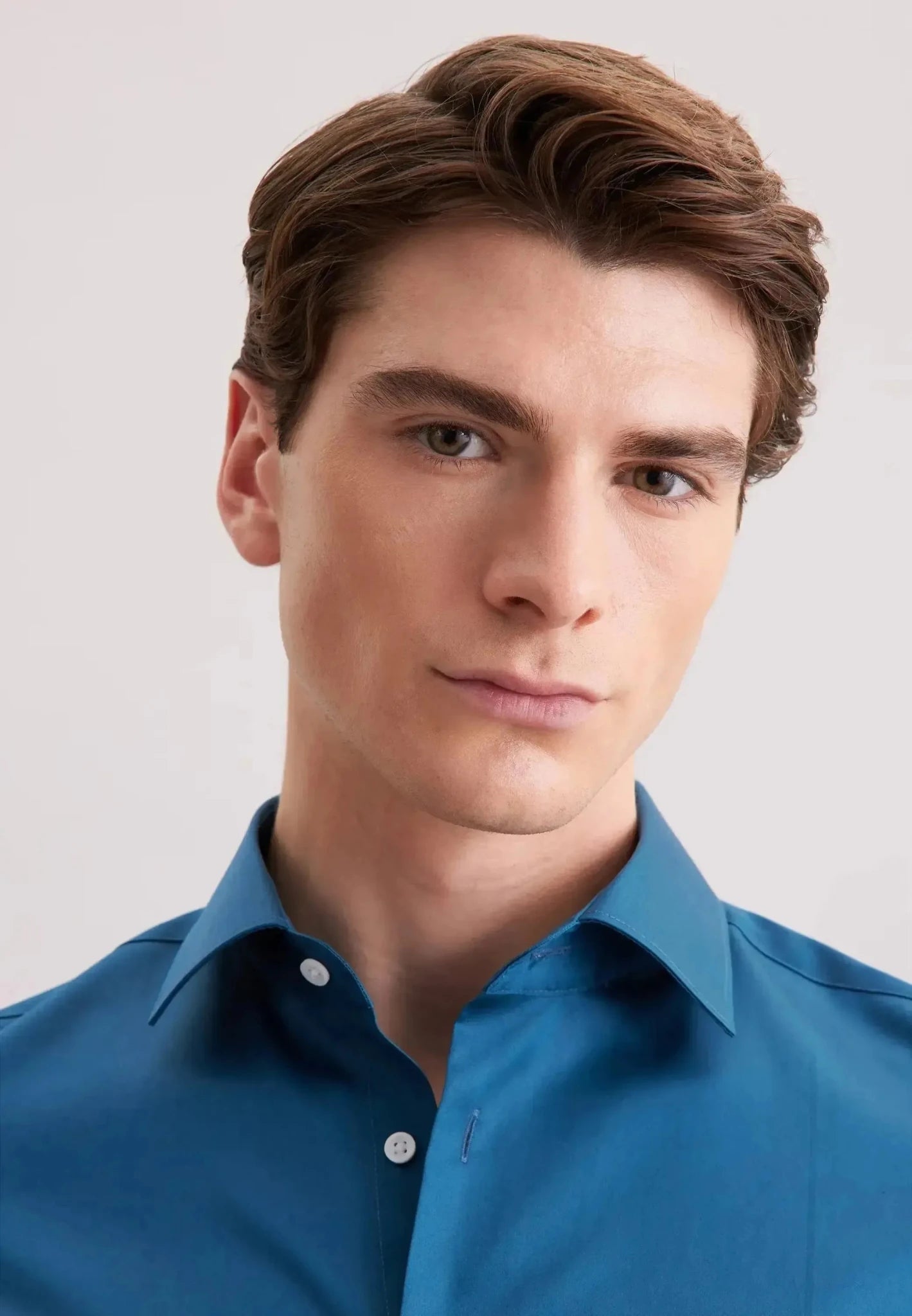 Seidensticker Shaped Fit Easy Iron New Kent Business Shirt Dark Teal - 01.845070-78-38 - northern threads uk