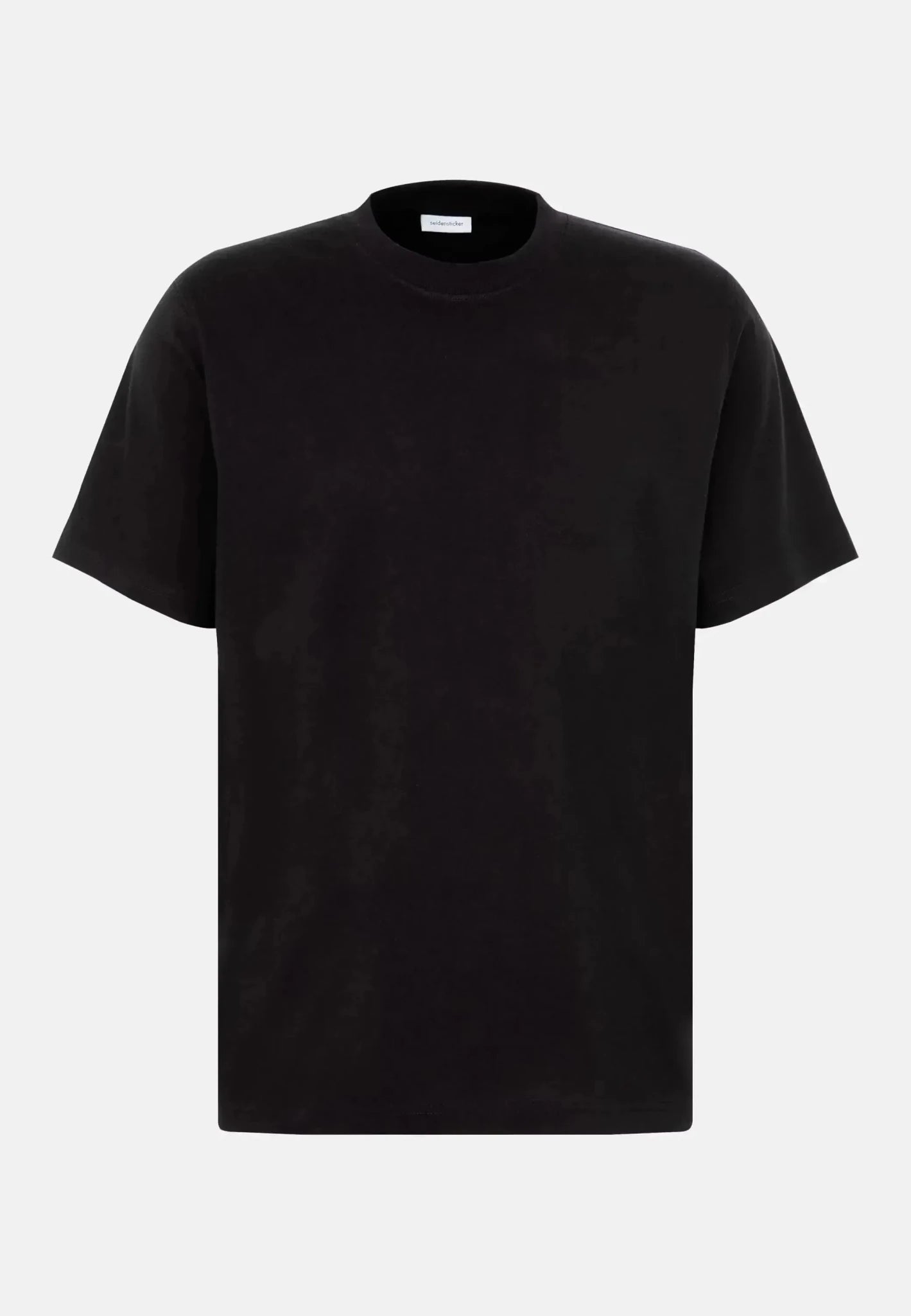 Seidensticker Single Jersey T-Shirt Black - 01.140100-39-S - northern threads uk