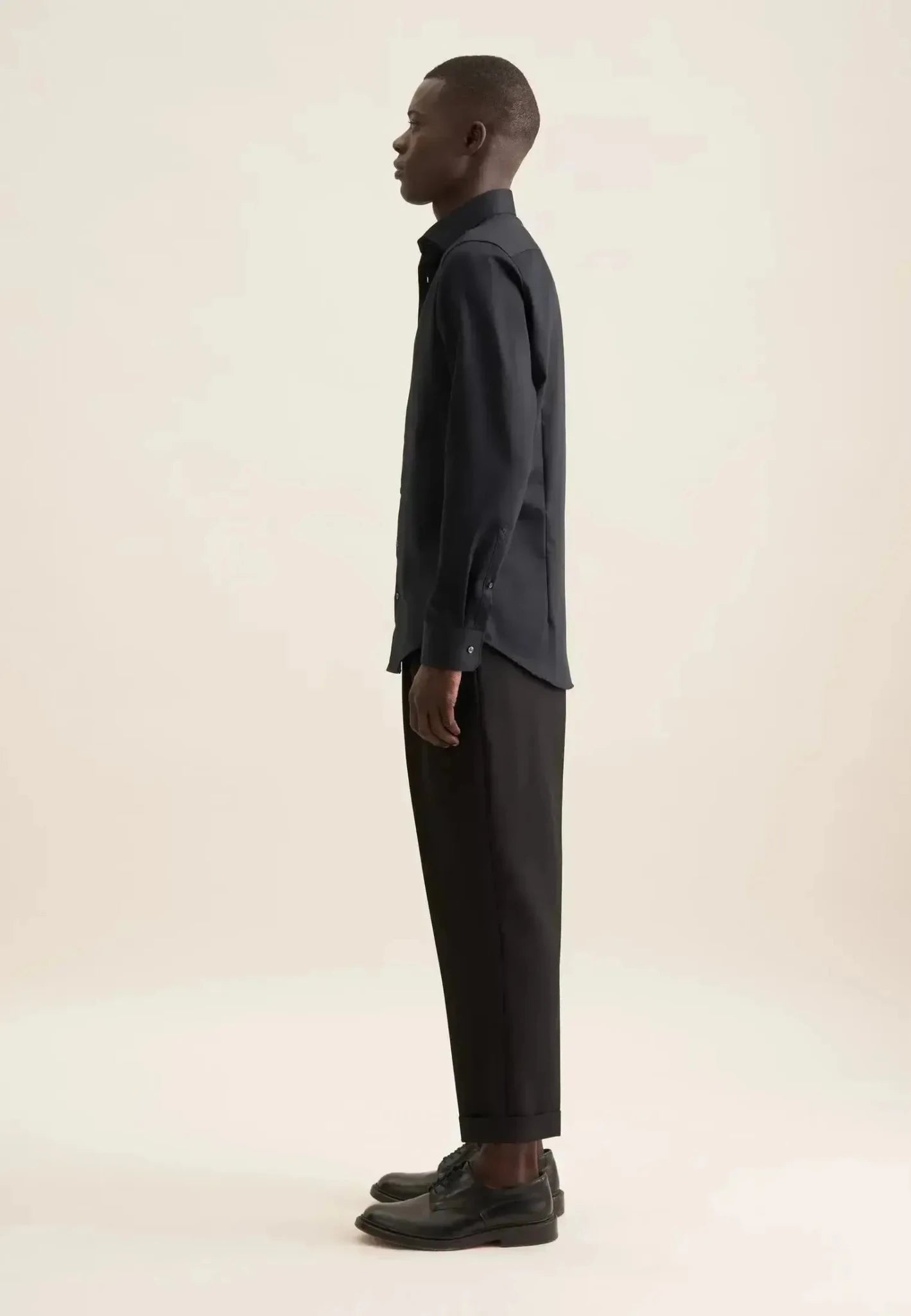 Seidensticker Slim Fit No Iron New Kent Business Shirt Black - northern threads