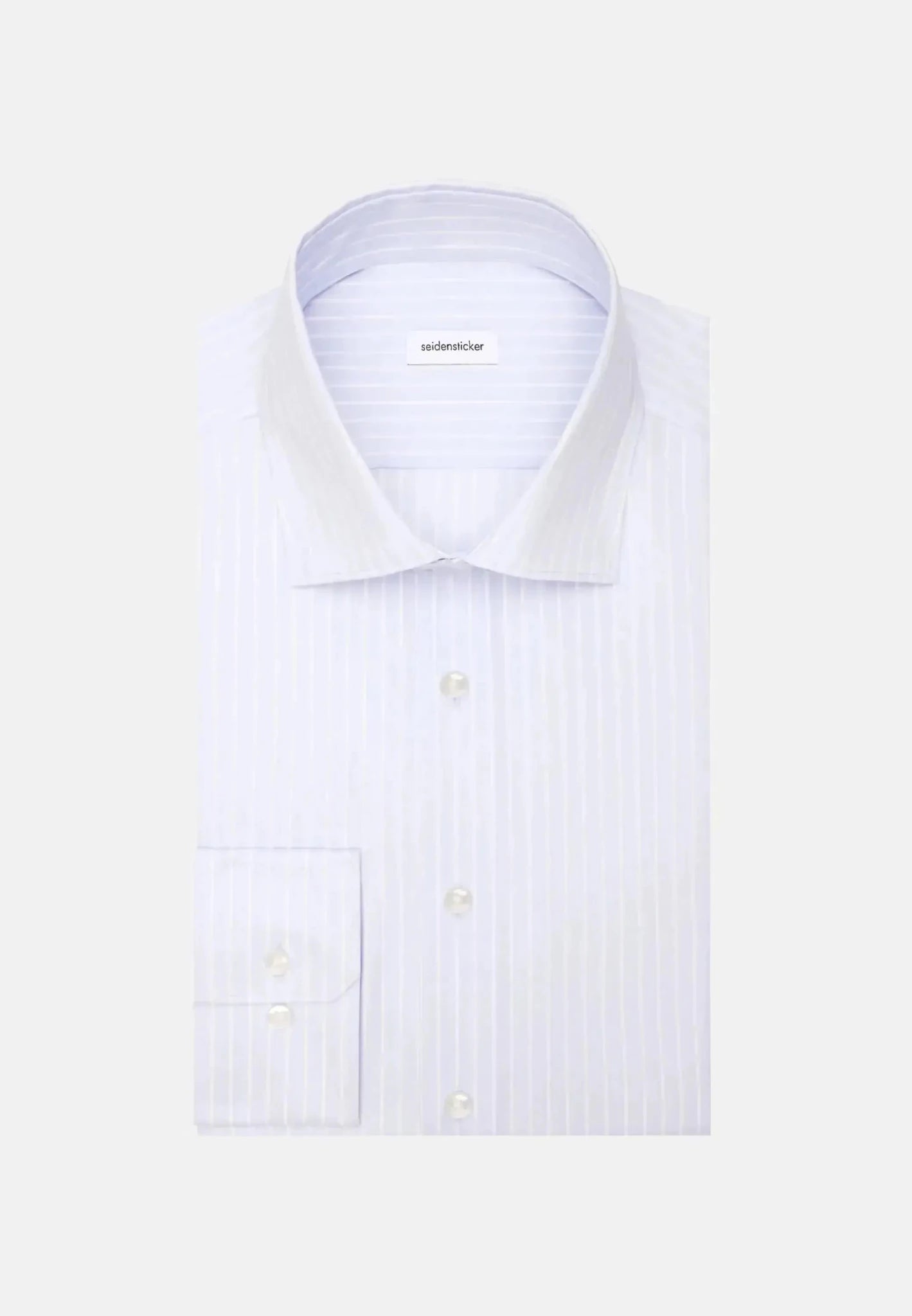 Seidensticker Slim Fit No Iron New Kent Striped Business Shirt Light Blue - 01.845435-10-37 - northern threads uk