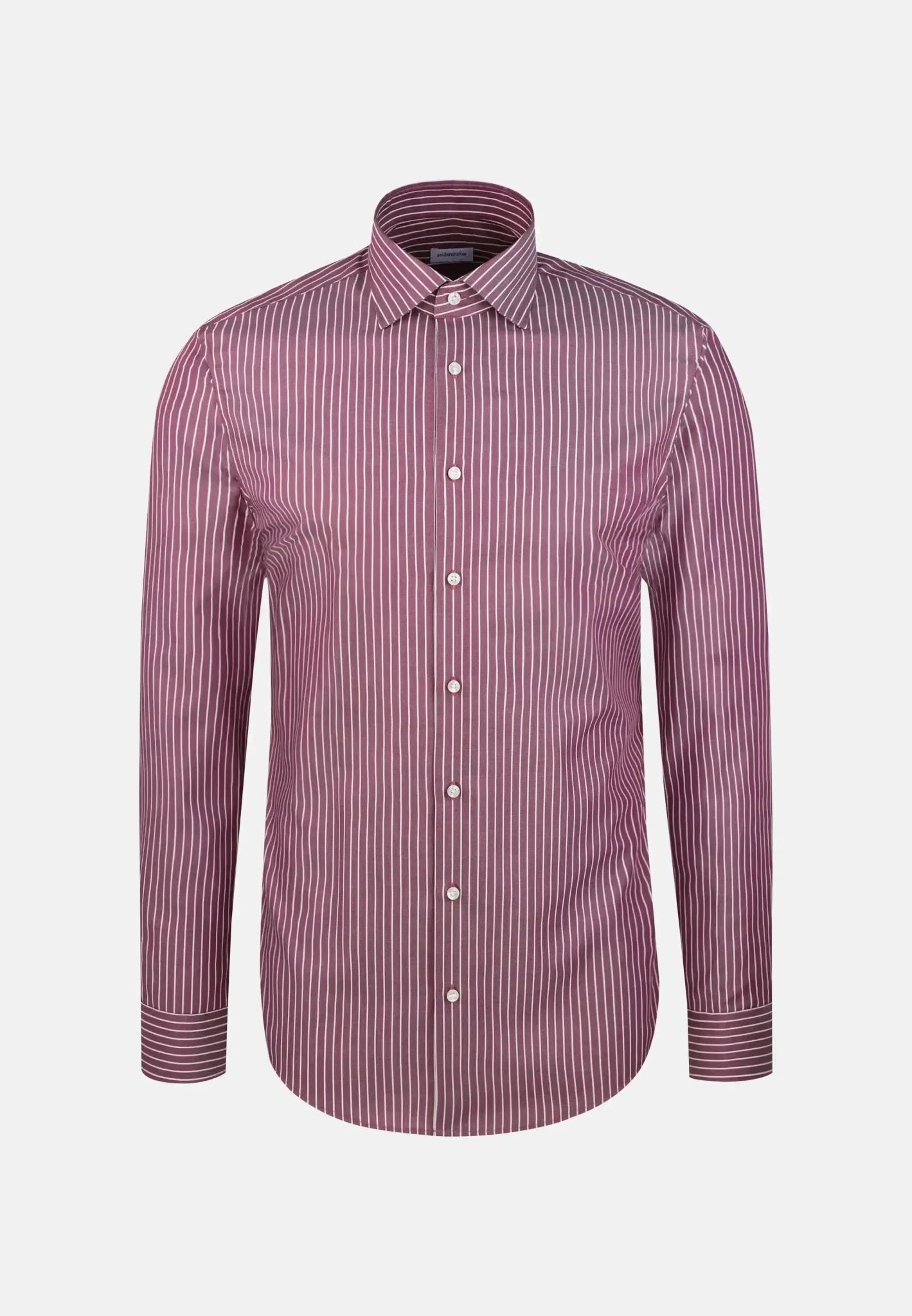 Seidensticker Slim Fit No Iron New Kent Striped Business Shirt Lilac - 01.845435-87-37 - northern threads uk