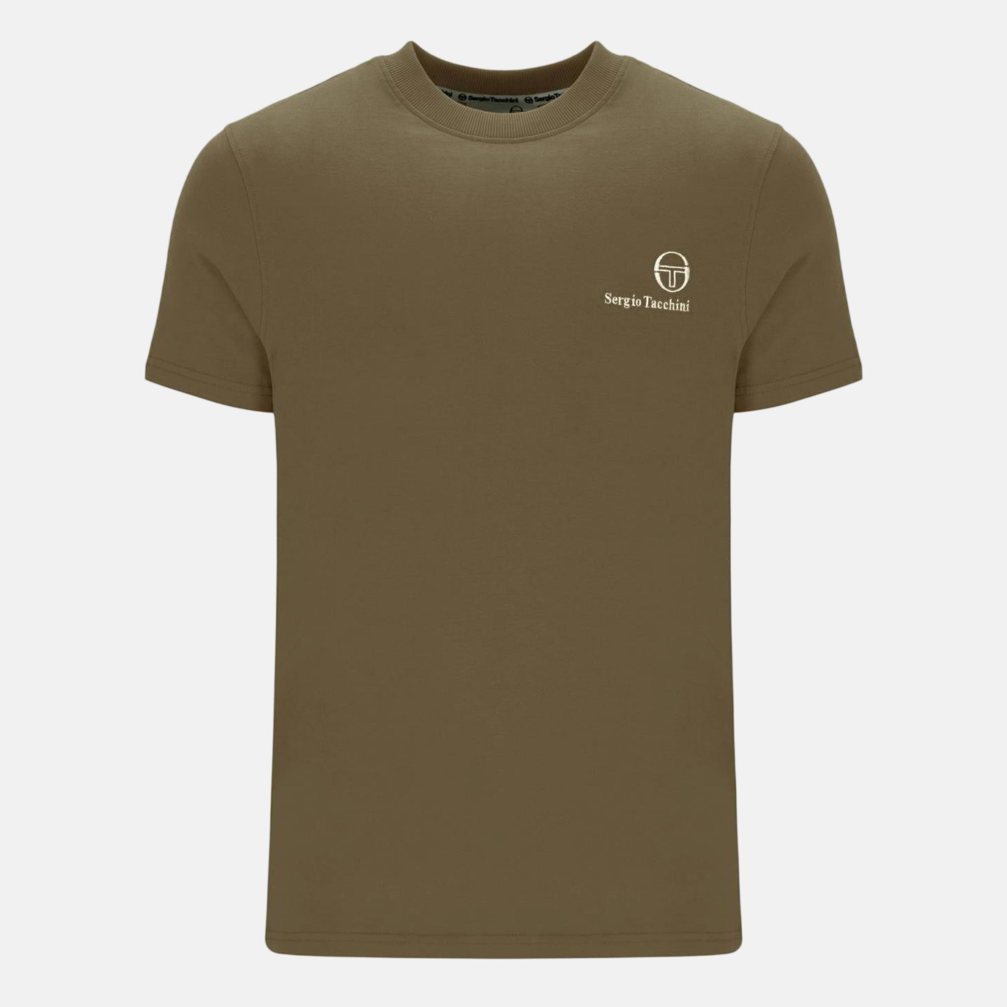 Sergio Tacchini Felton T-Shirt Dark Olive - SPR1178-M - northern threads uk