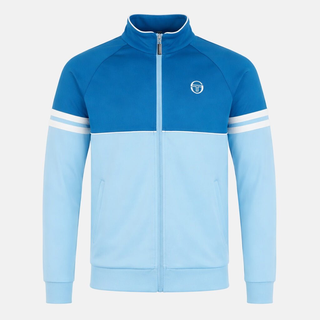 Sergio Tacchini Orion Track Top Jacket Mykonos Blue/Baltic Sea/Gardenia | Northern Threads Designer Menswear