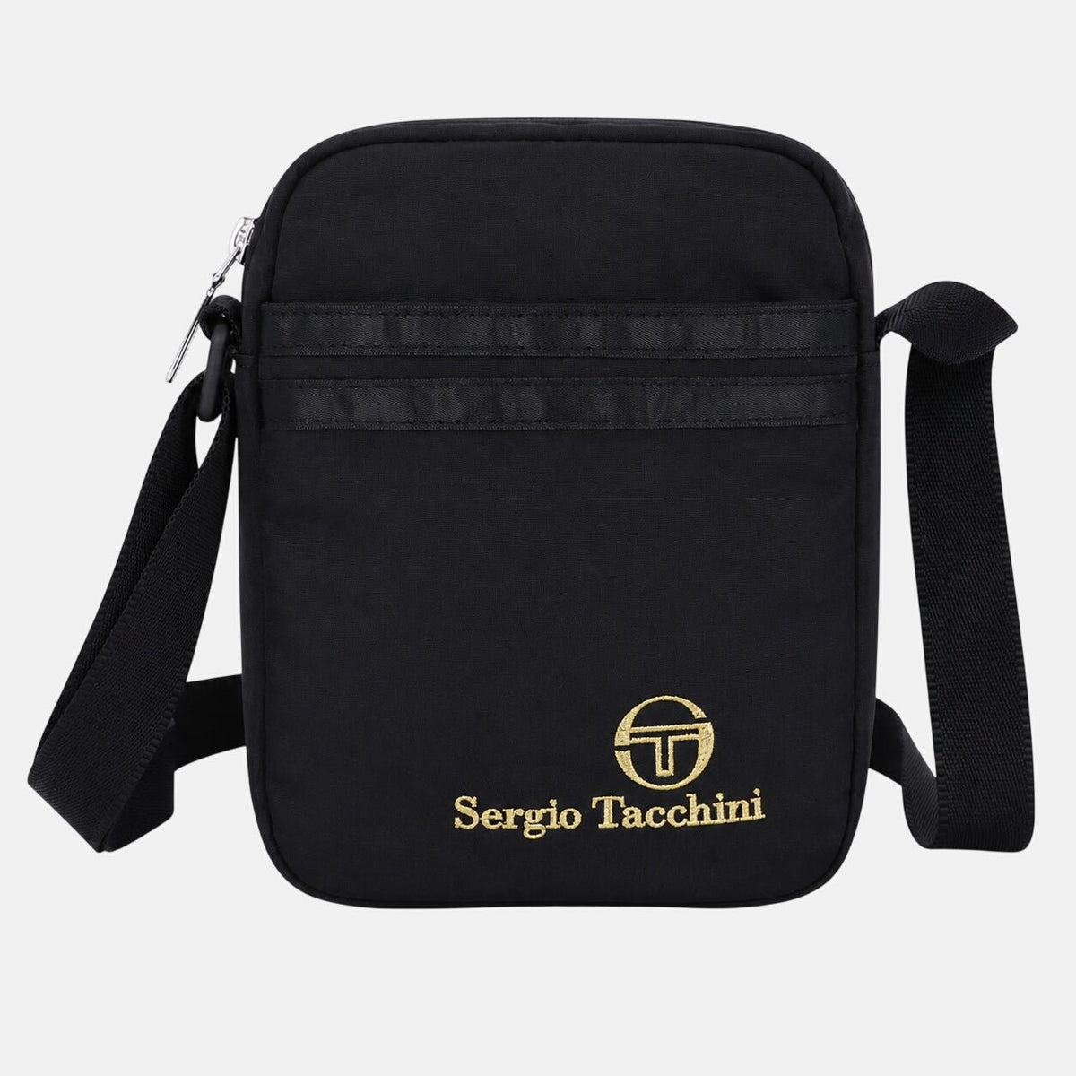 Sergio Tacchini Sarchi Cross Body Bag Black/Gold | Northern Threads Designer Menswear