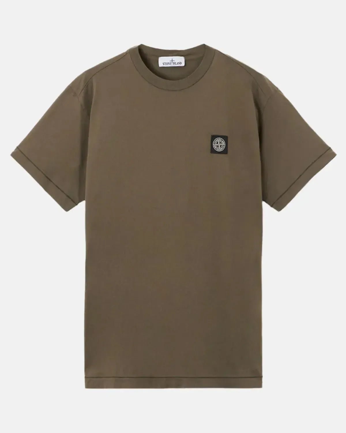 STONE ISLAND 2100027 60/2 COTTON JERSEY SLIM FIT T - SHIRT MILITARY GREEN - STONE-ISLAND-K2S152100027-S0013-V0054-S - northern threads uk