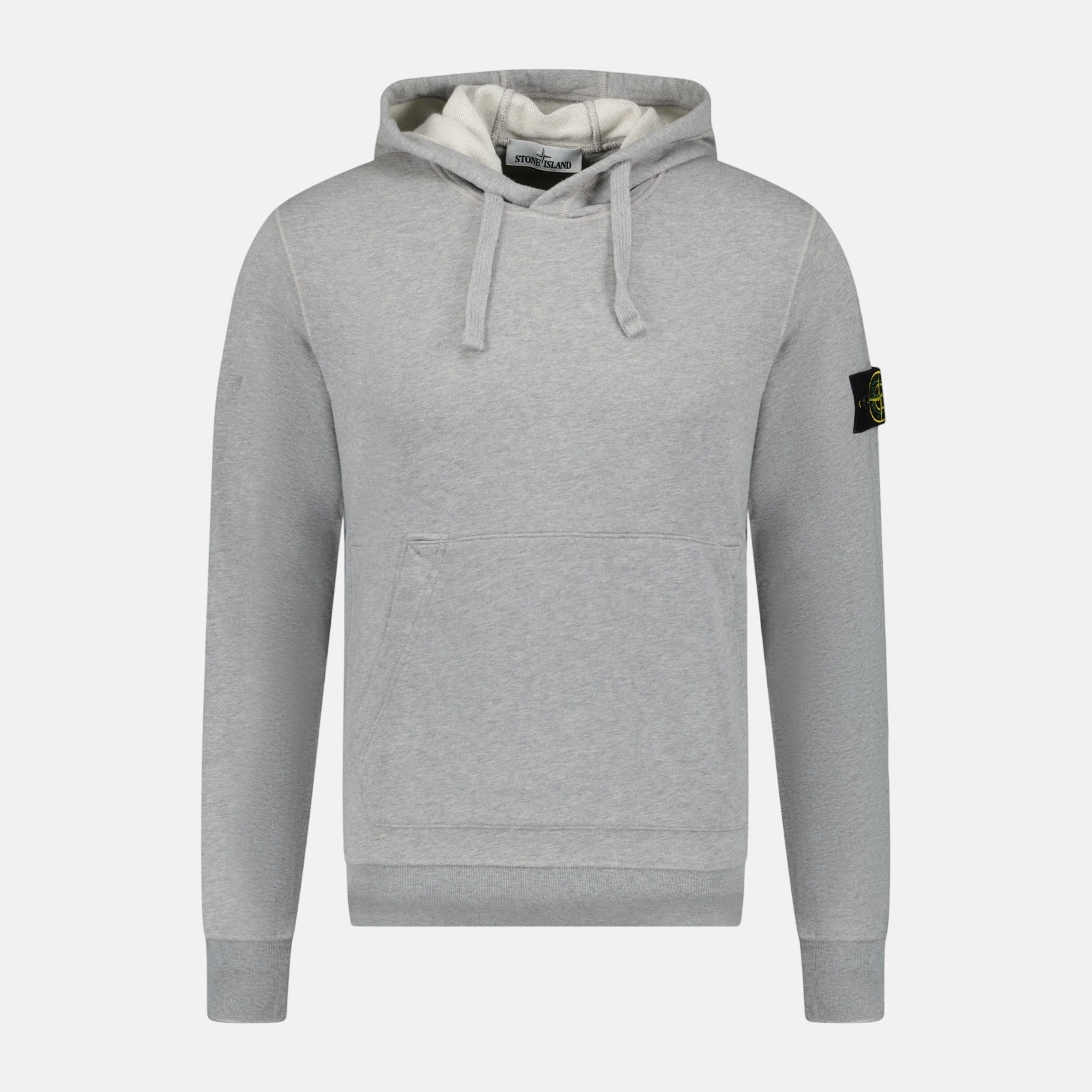 Stone Island Cotton Hooded Sweatshirt Grey - T1 - northern threads uk