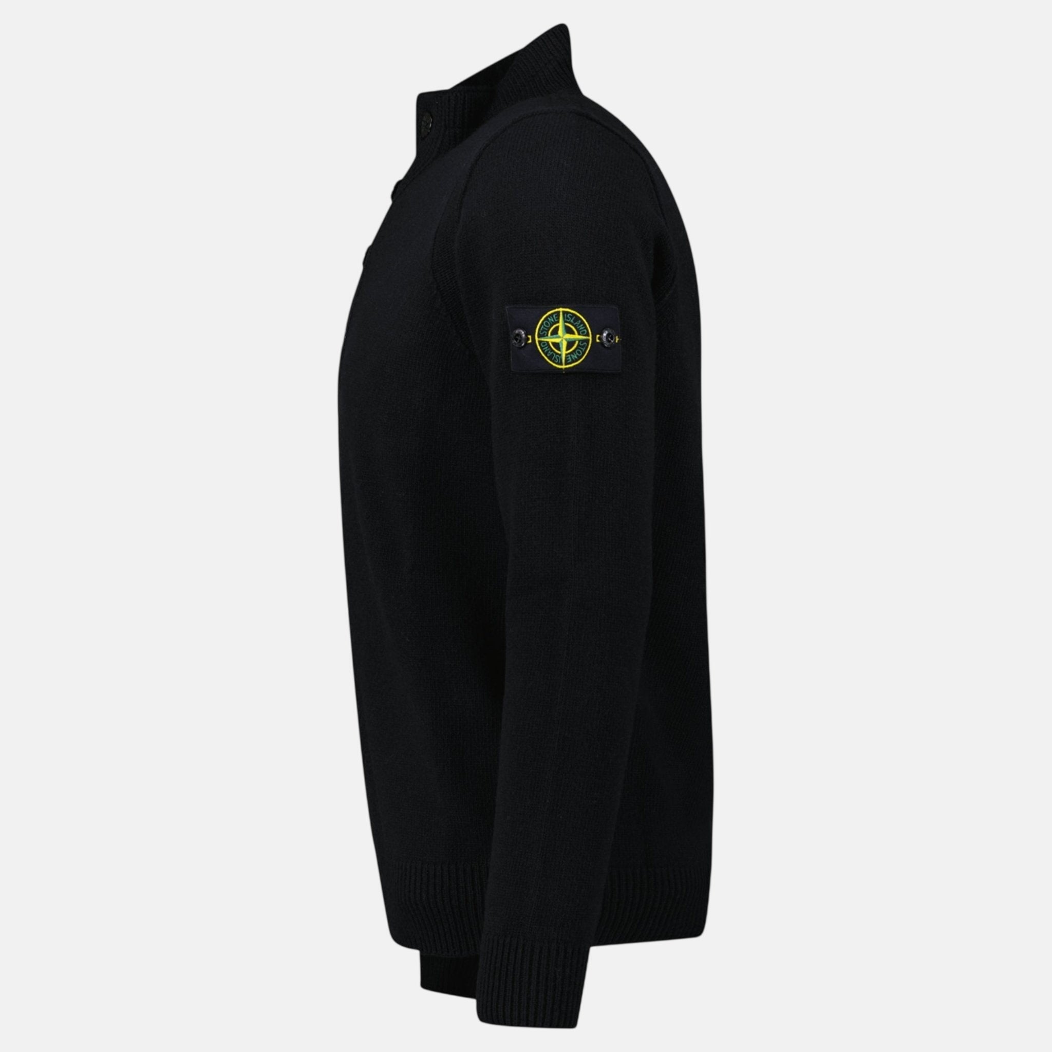 Stone Island Half - Zip Jumper Black - A2 - northern threads uk