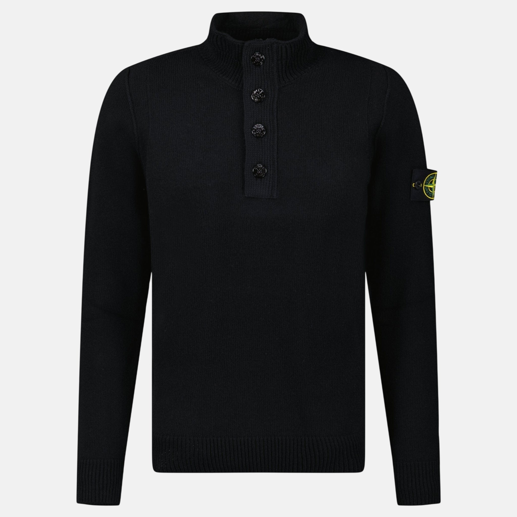 Stone Island Half - Zip Jumper Black - A2 - northern threads uk