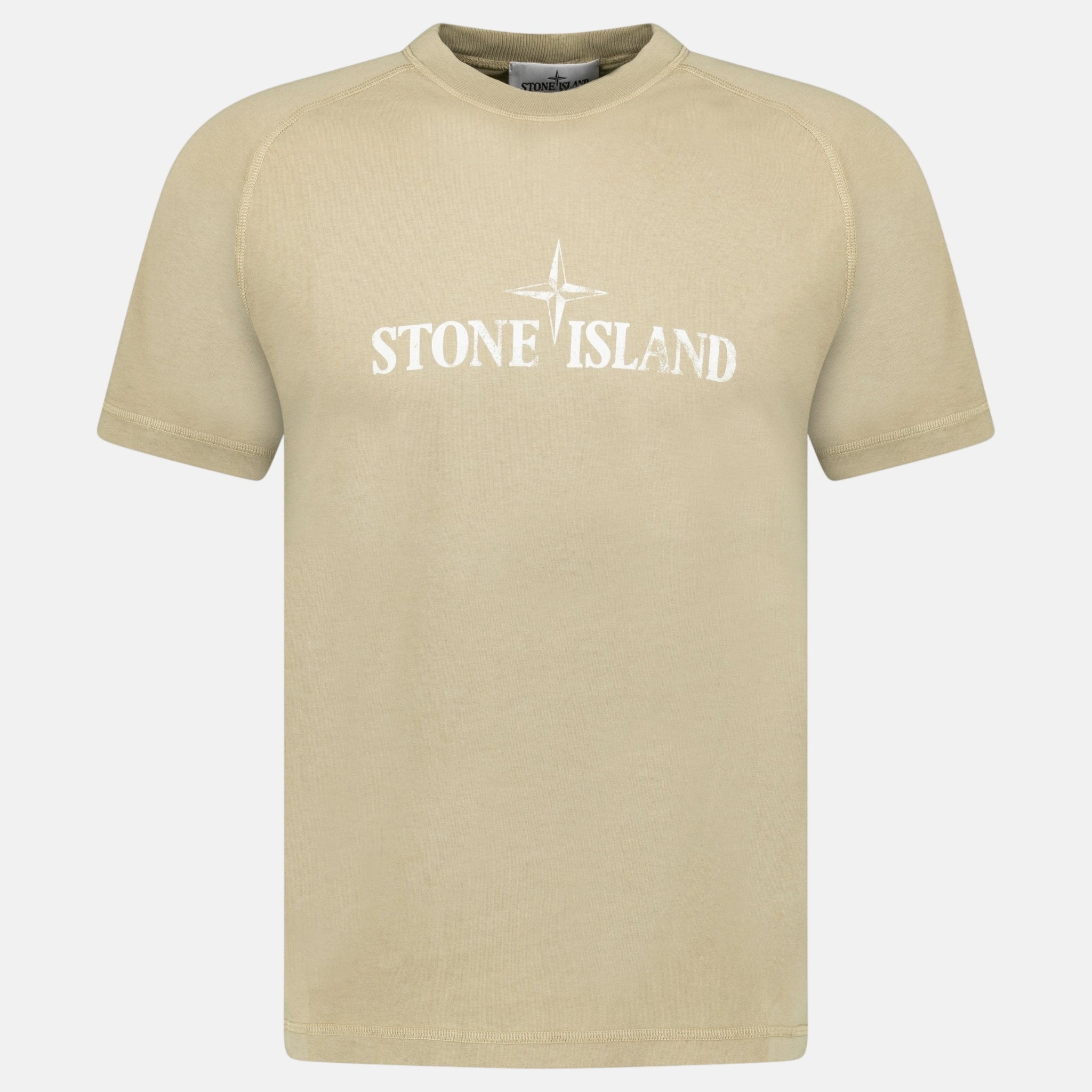 Stone Island Institutional Two T-Shirt Biscuit - F7 - northern threads uk