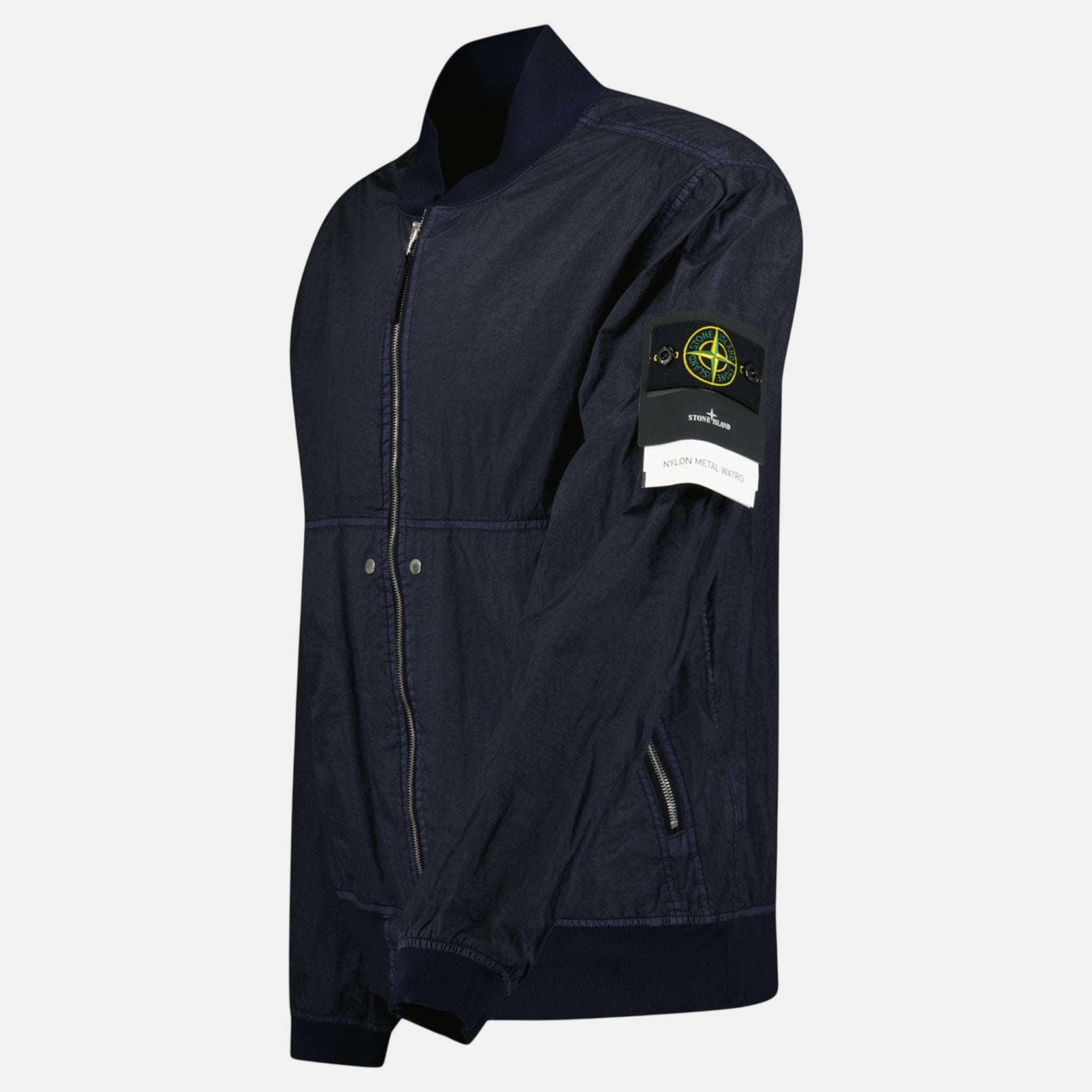 Stone Island Nylon Metal Watro - TC Bomber Jacket Navy - sku-56535783014781 - northern threads uk