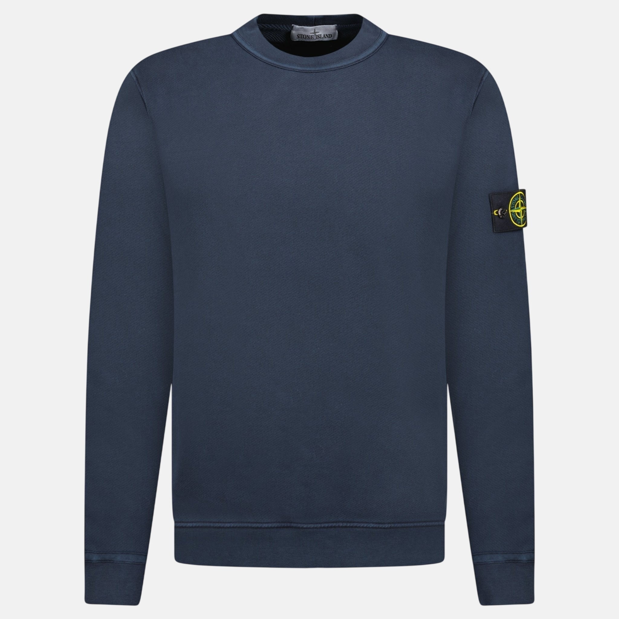 Stone Island Old Effect Crewneck Sweatshirt Navy - C39 - northern threads uk