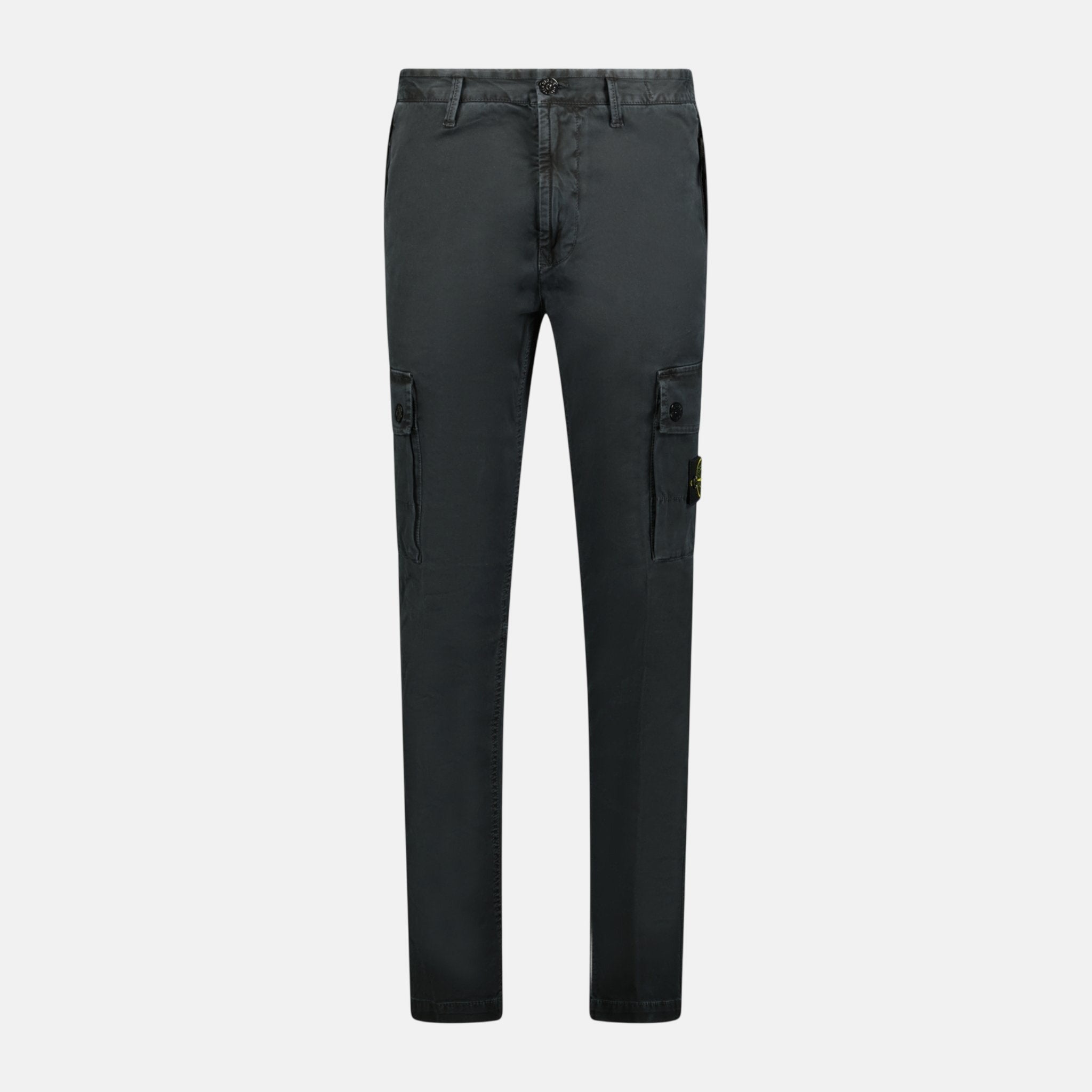 Stone Island Patch Cargo Trousers Black - A19 - northern threads uk