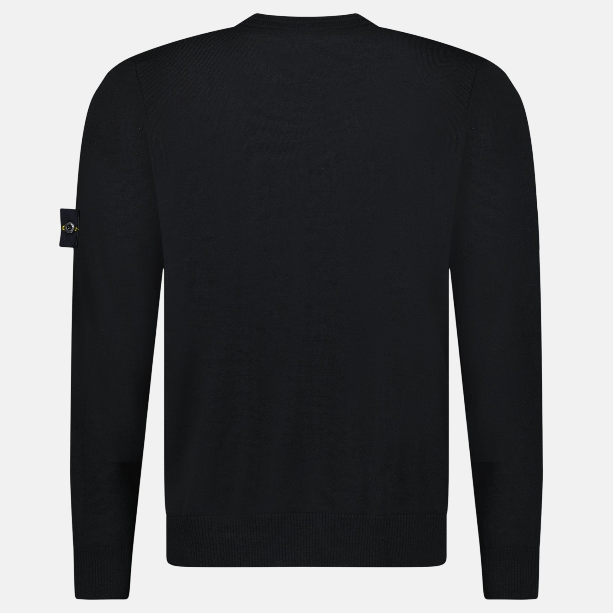 Stone Island Pure Light Wool Crewneck Black - O20 - northern threads uk