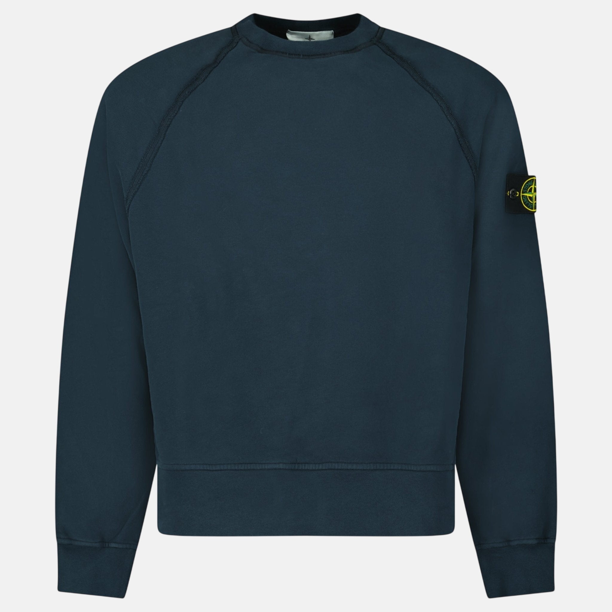 Stone Island Relaxed Fit Crewneck Sweatshirt Navy - A6 - northern threads uk