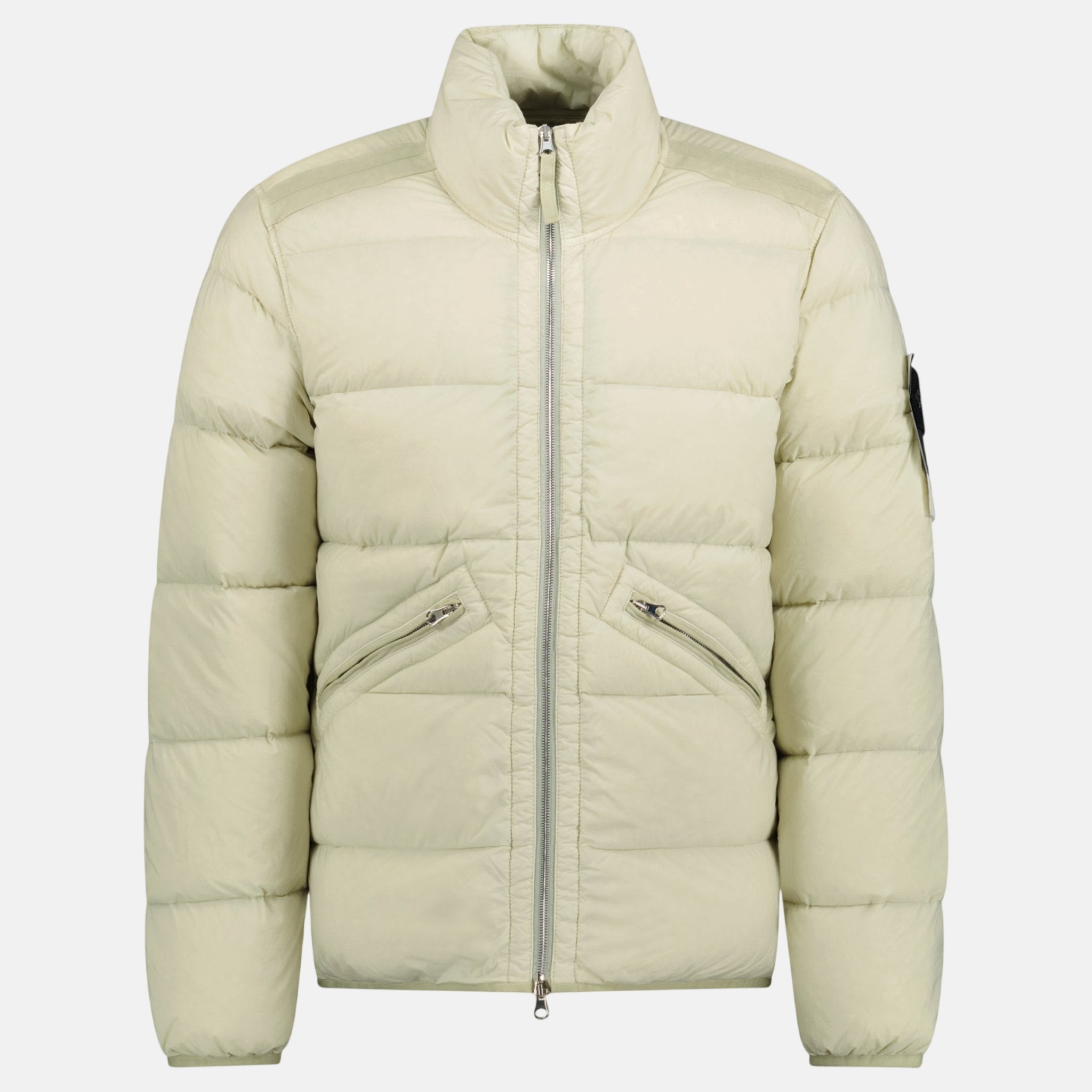 Stone Island Seamless Tunnel Nylon Puffer Jacket Off-White