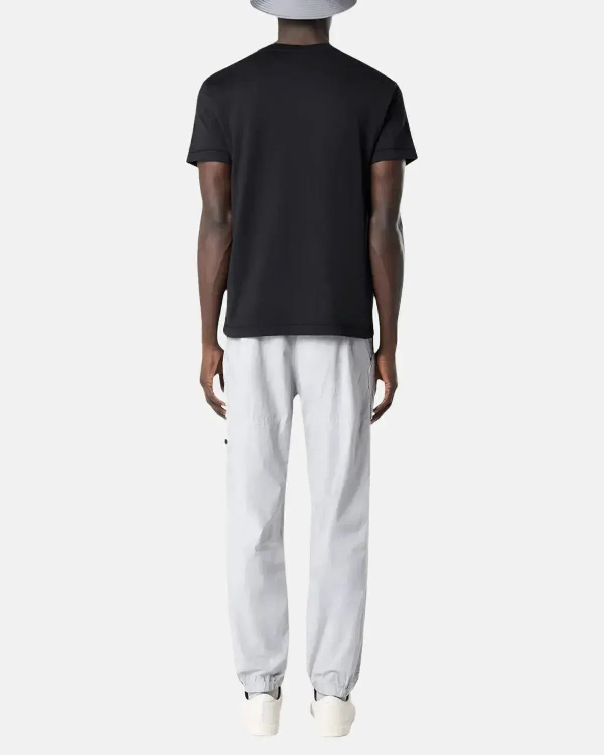 STONE ISLAND-STONE ISLAND 2100039 60/2 COTTON JERSEY T-SHIRT BLACK-NORTHERN THREADS DESIGNER MENSWEAR