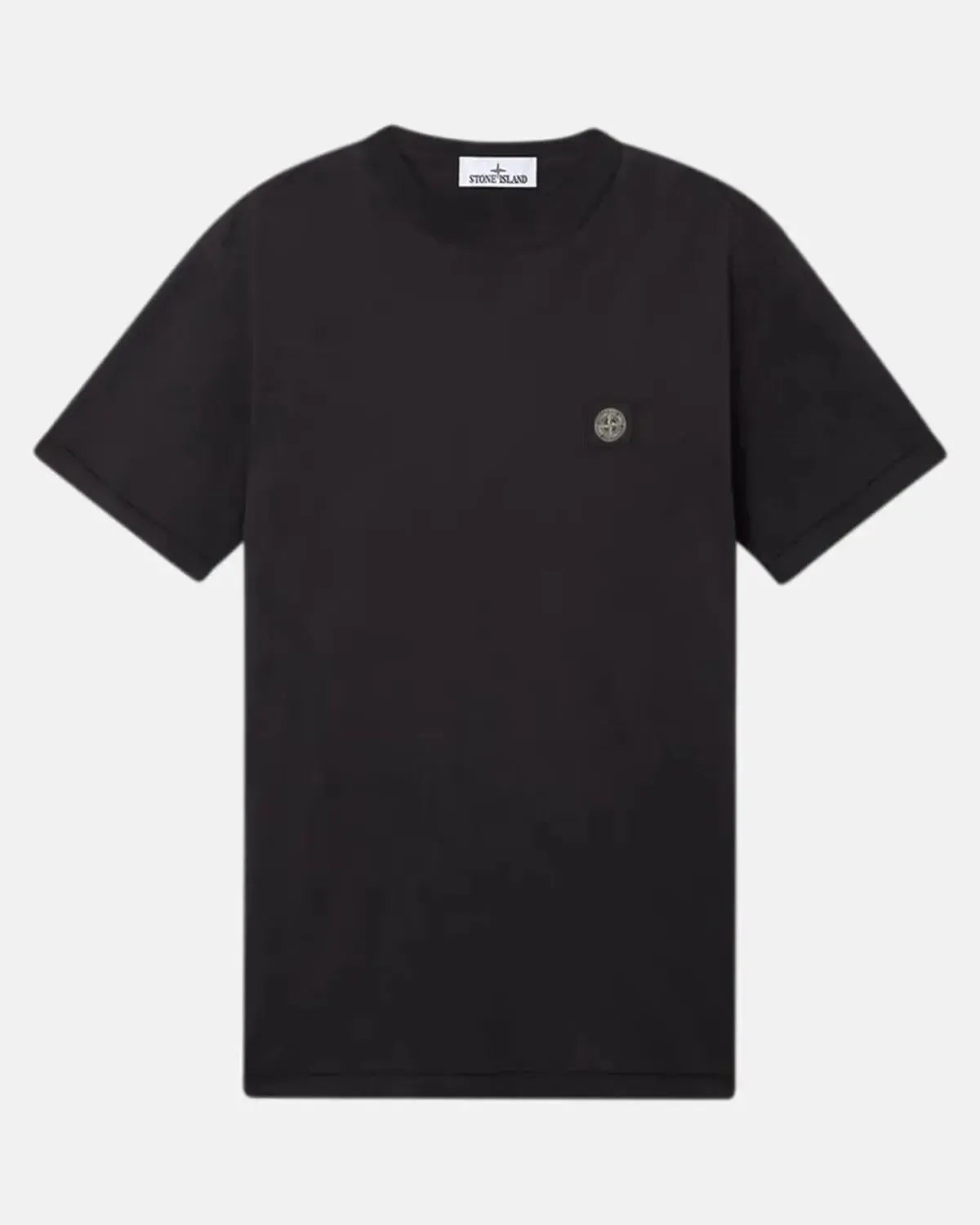 STONE ISLAND-STONE ISLAND 2100039 60/2 COTTON JERSEY T-SHIRT BLACK-NORTHERN THREADS DESIGNER MENSWEAR