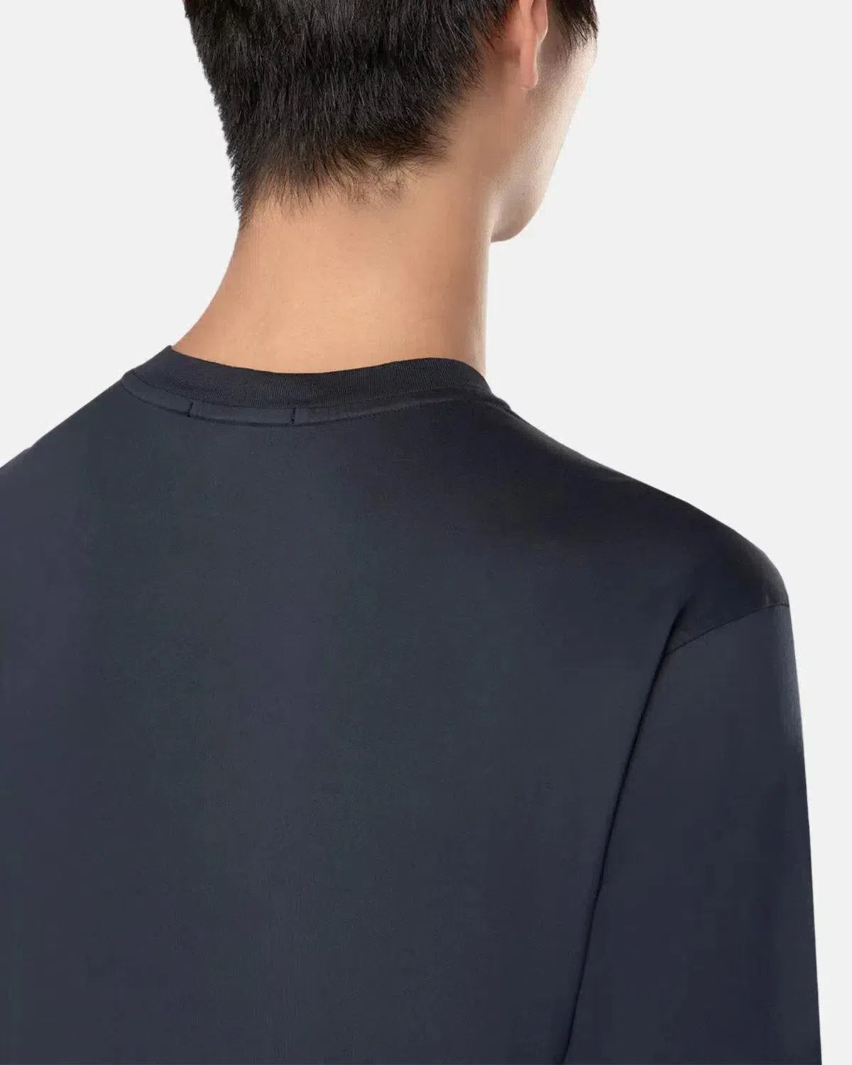 STONE ISLAND-STONE ISLAND 2100039 60/2 COTTON JERSEY T-SHIRT NAVY BLUE-NORTHERN THREADS DESIGNER MENSWEAR