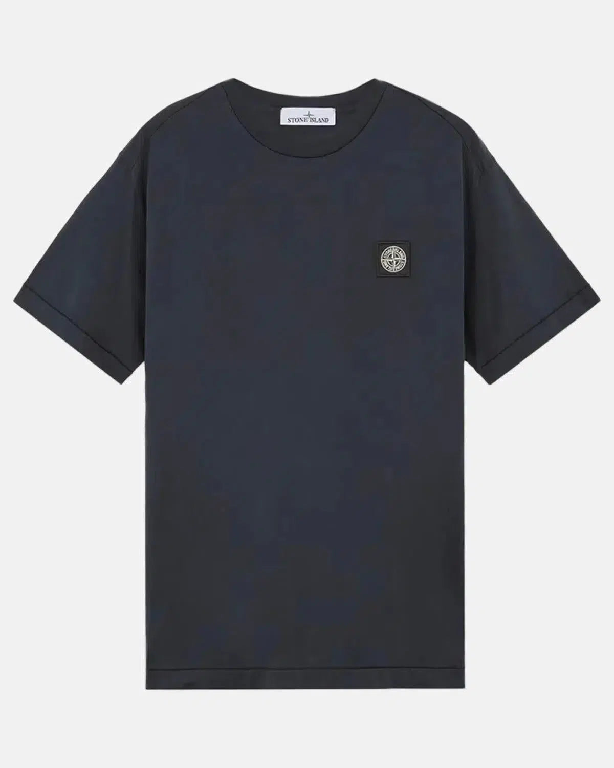 STONE ISLAND-STONE ISLAND 2100039 60/2 COTTON JERSEY T-SHIRT NAVY BLUE-NORTHERN THREADS DESIGNER MENSWEAR