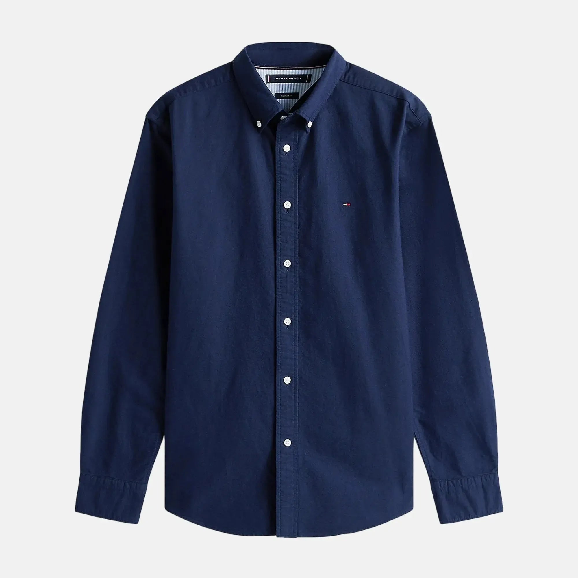 Tommy Hilfiger Regular Fit Oxford Shirt Preppy Navy - SPR251-S - northern threads uk