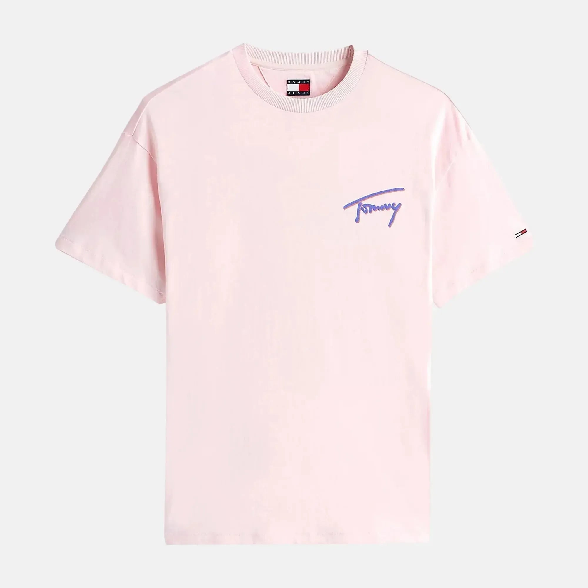 Tommy Jeans Faded Graphic Relaxed T-Shirt Pink - SPR175-S - northern threads uk