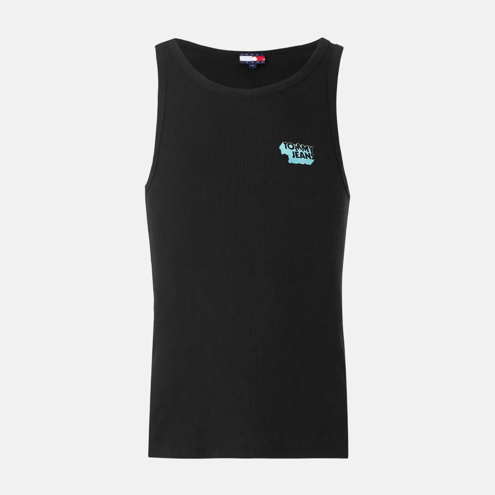 Tommy Jeans Stack Logo Tank Top Vest Black - SPR236-S - northern threads uk
