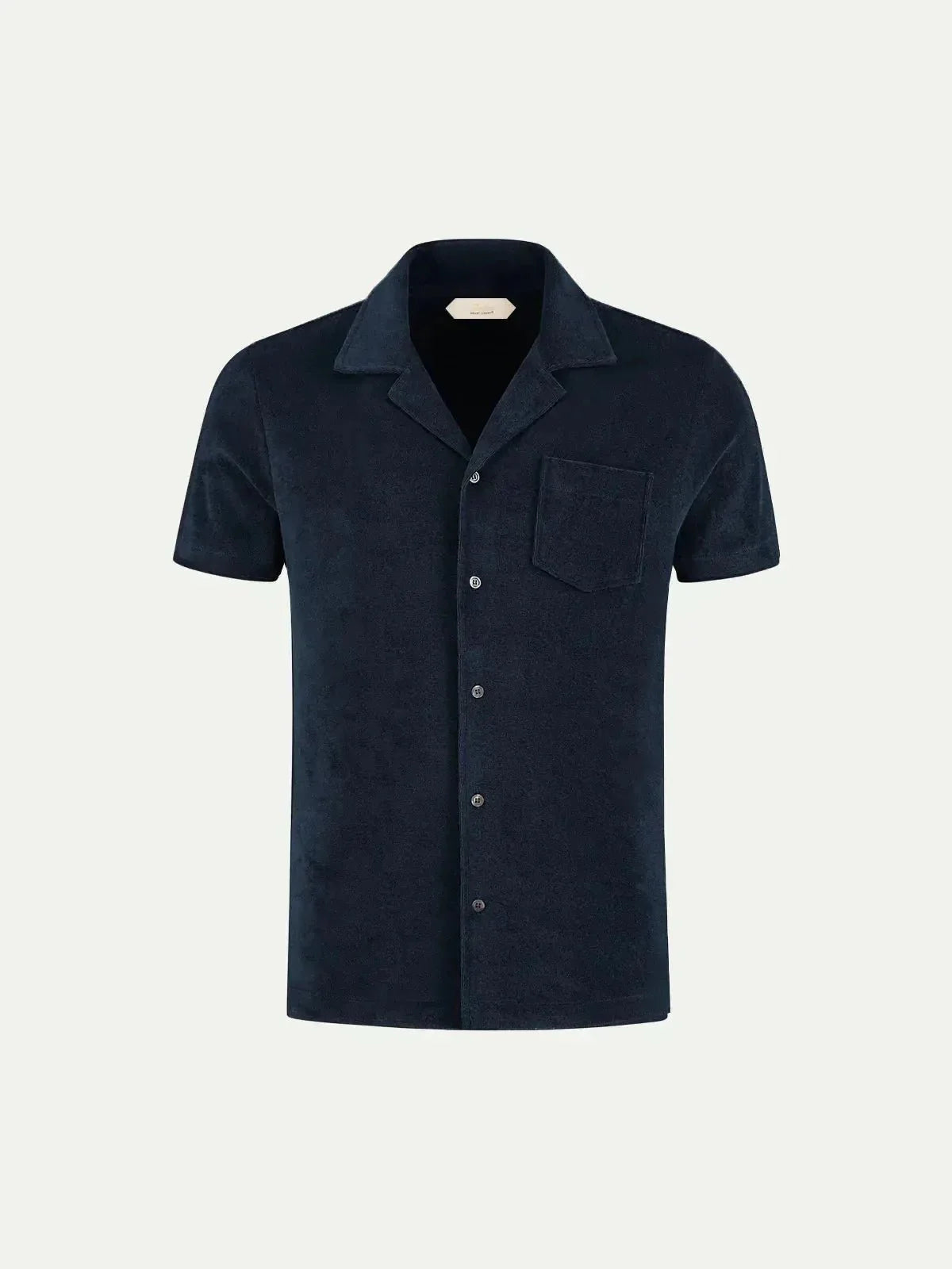 AURELIEN TERRY RESORT SHIRT NAVY