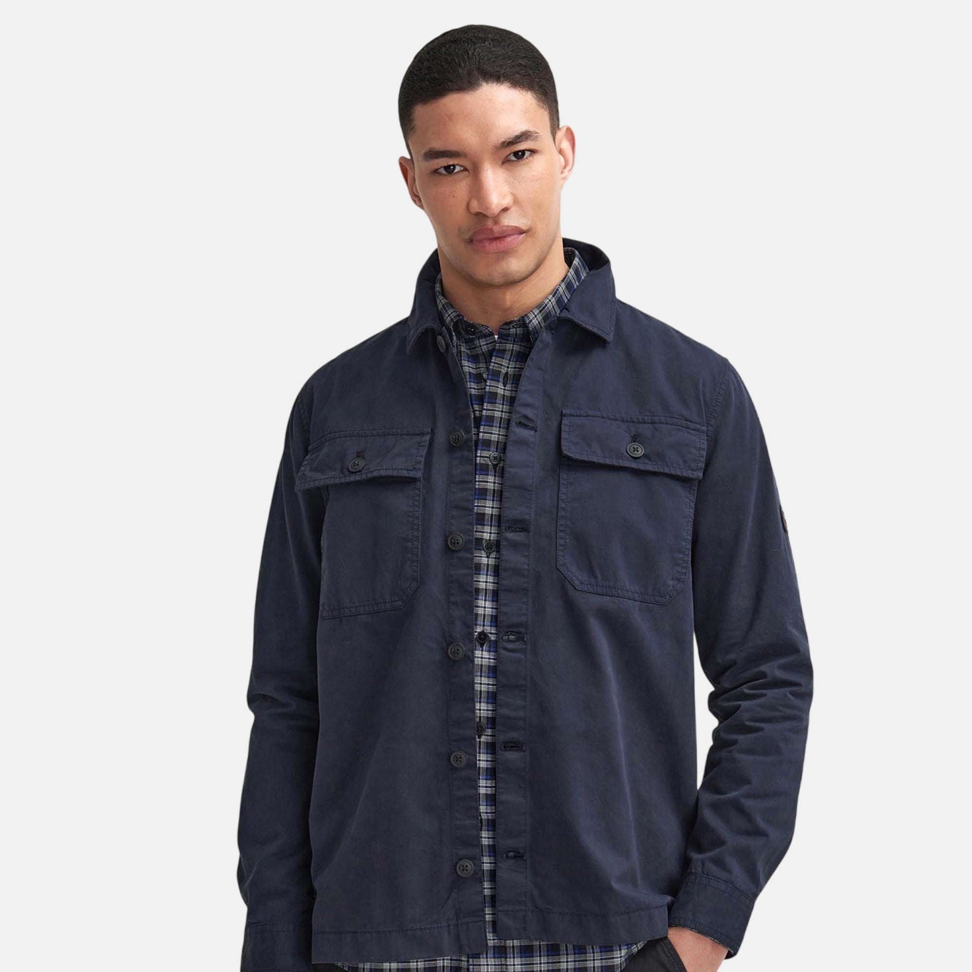 Barbour International Arlo Overshirt Navy | Northern Threads UK