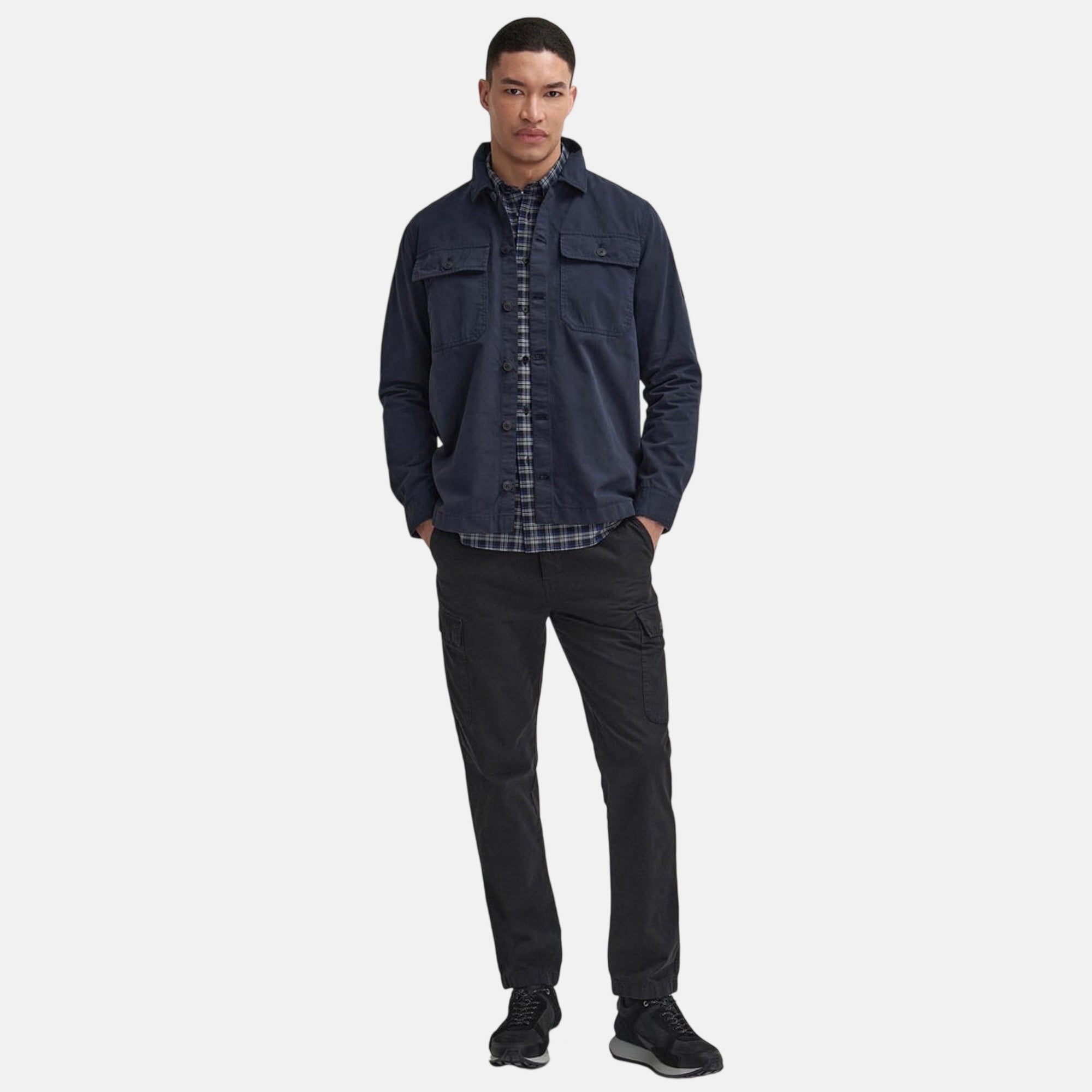 Barbour International Arlo Overshirt Navy | Northern Threads UK