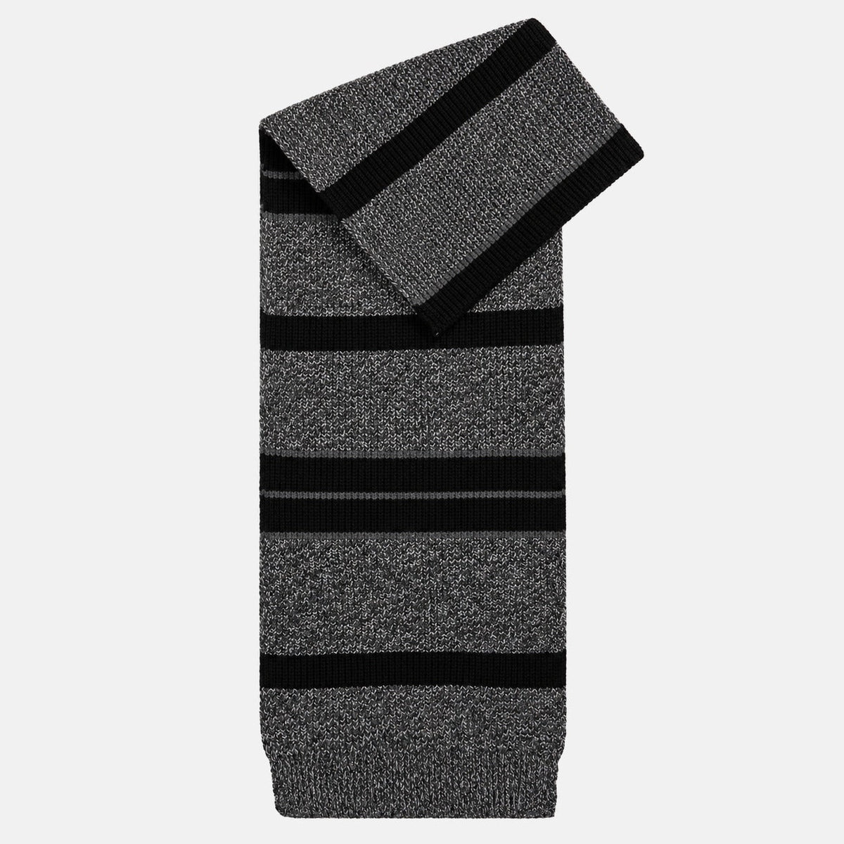 Barbour International Boston Beanie Hat & Scarf Gift Box Set Black/Grey | Northern Threads Designer Menswear