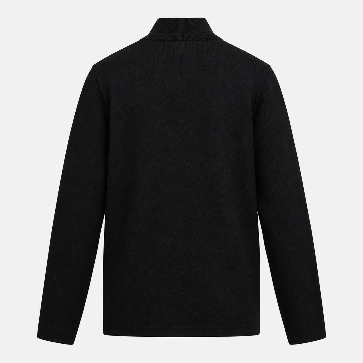 Barbour International Burley Half Zip Cardigan Jumper Black | Northern Threads Designer Menswear