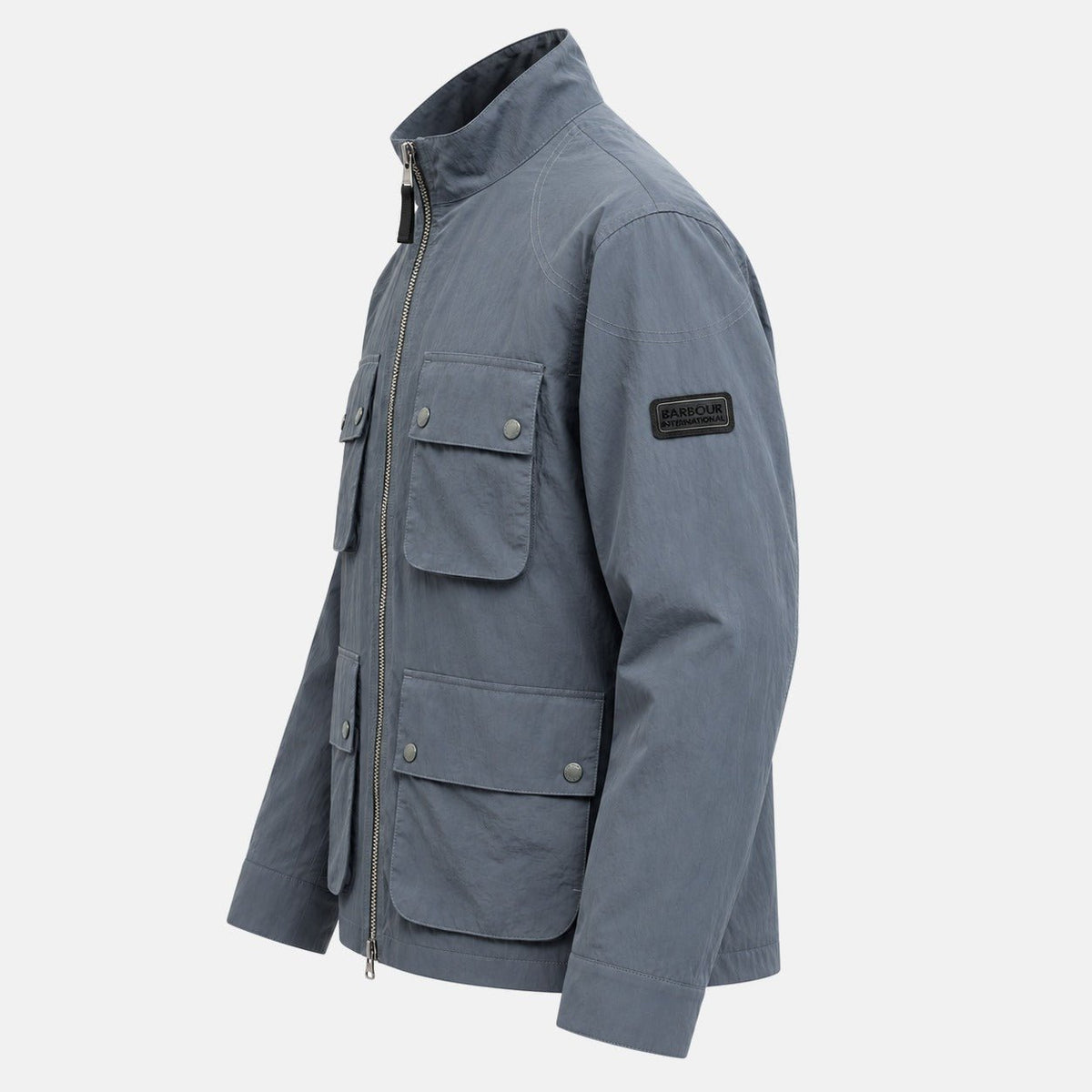 Barbour International Course Showerproof Jacket Washed Charcoal | Northern Threads Designer Menswear