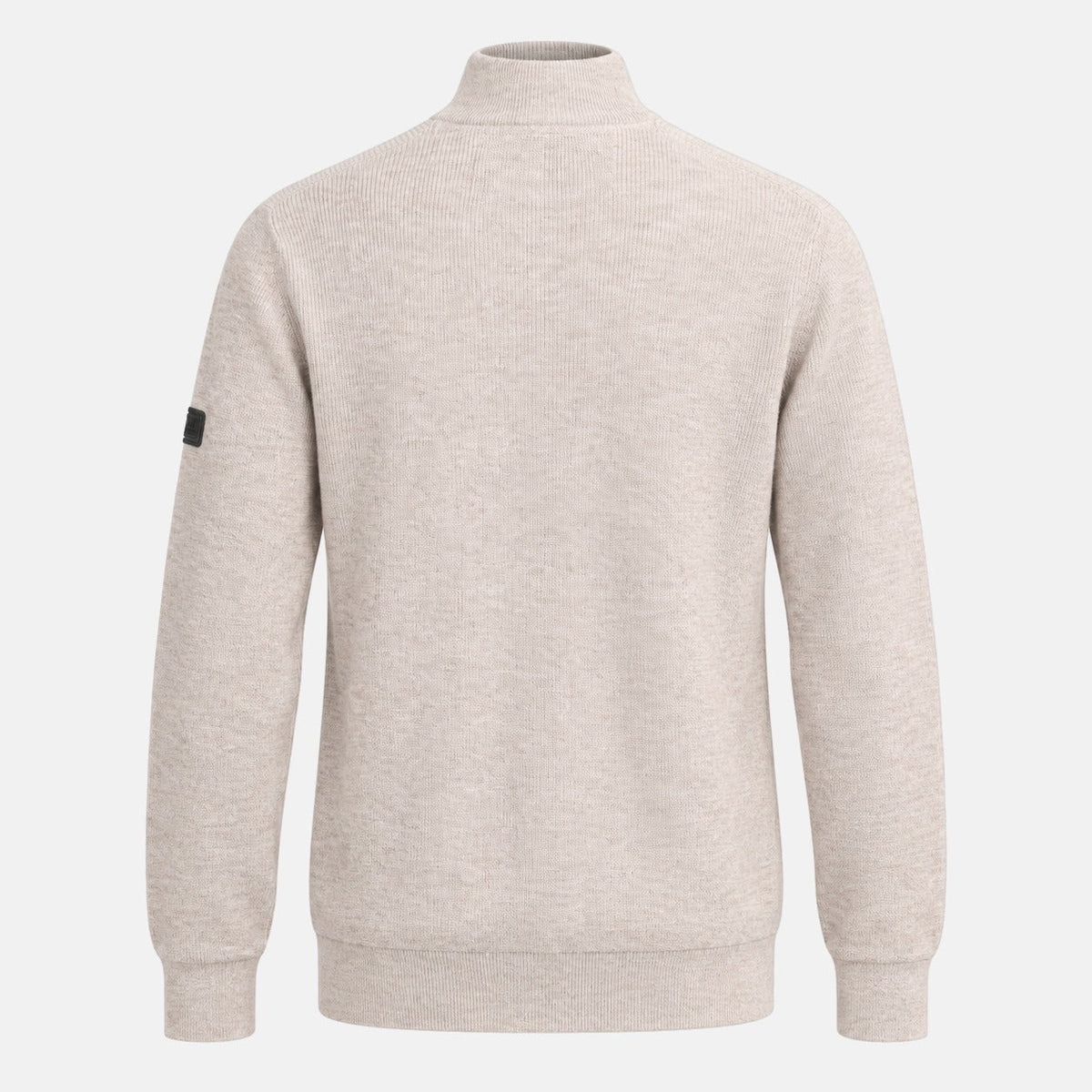 Barbour International Crawley Funnel Zip Neck Jumper Concrete | Northern Threads Designer Menswear