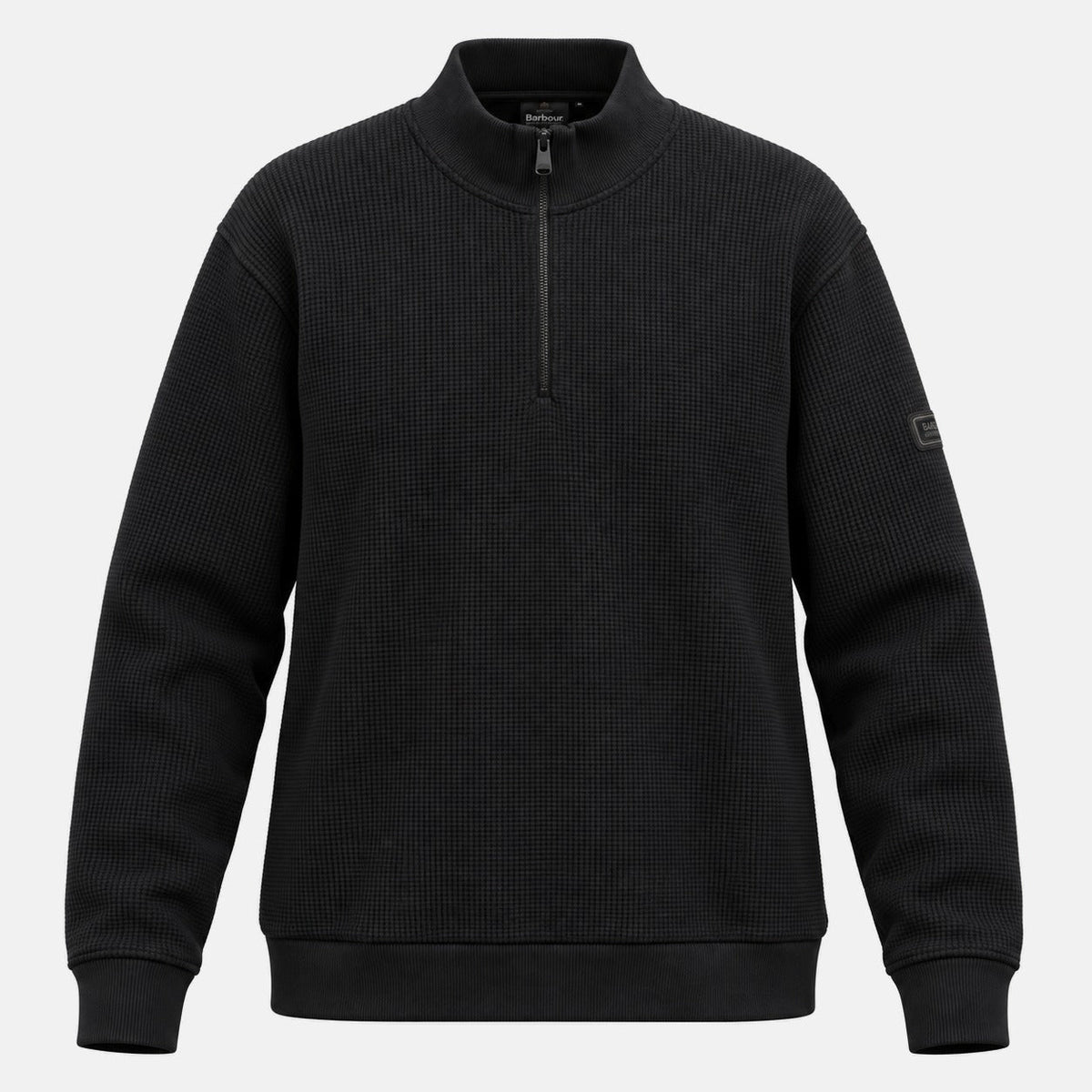 Barbour International Curve Half Zip Sweatshirt Black | Northern Threads Designer Menswear