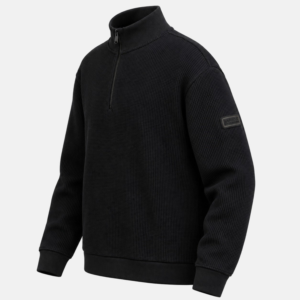 Barbour International Curve Half Zip Sweatshirt Black | Northern Threads Designer Menswear