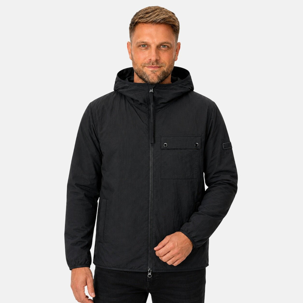 Barbour International Dalliston Casual Jacket Black | Northern Threads Designer Menswear