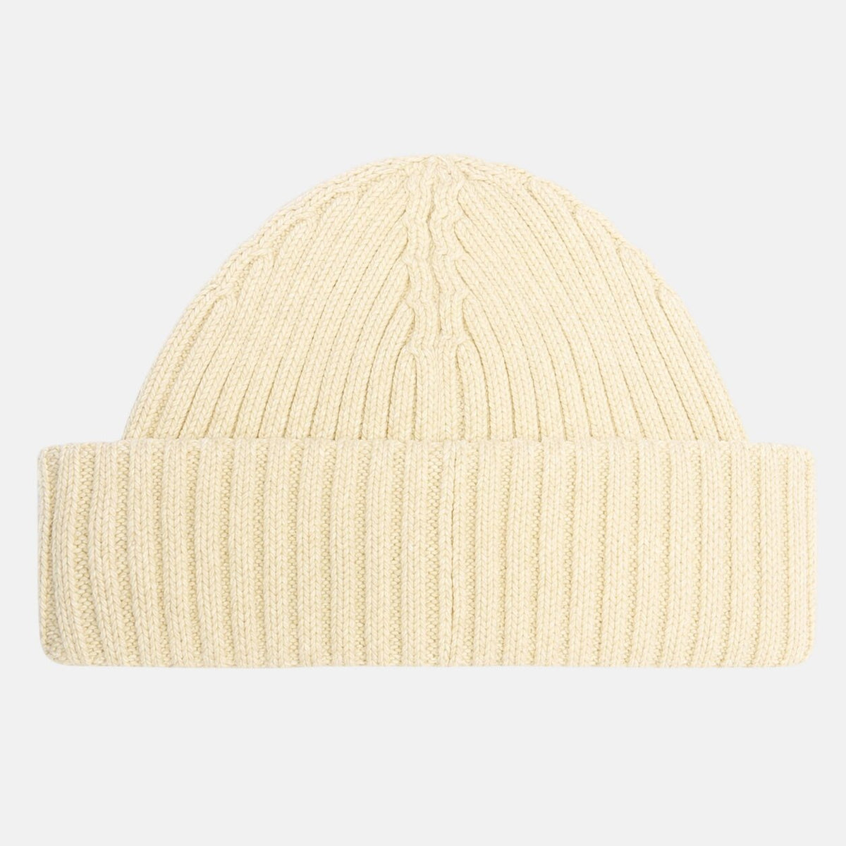 Barbour International Dufton Fisherman Beanie Hat Chalk | Northern Threads Designer Menswear