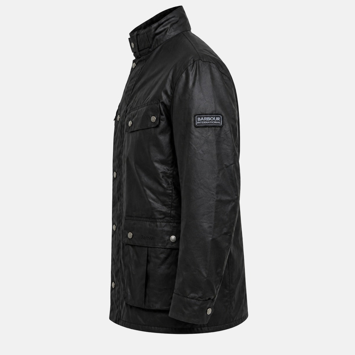 Barbour International Duke Wax Jacket Black | Northern Threads Designer Menswear