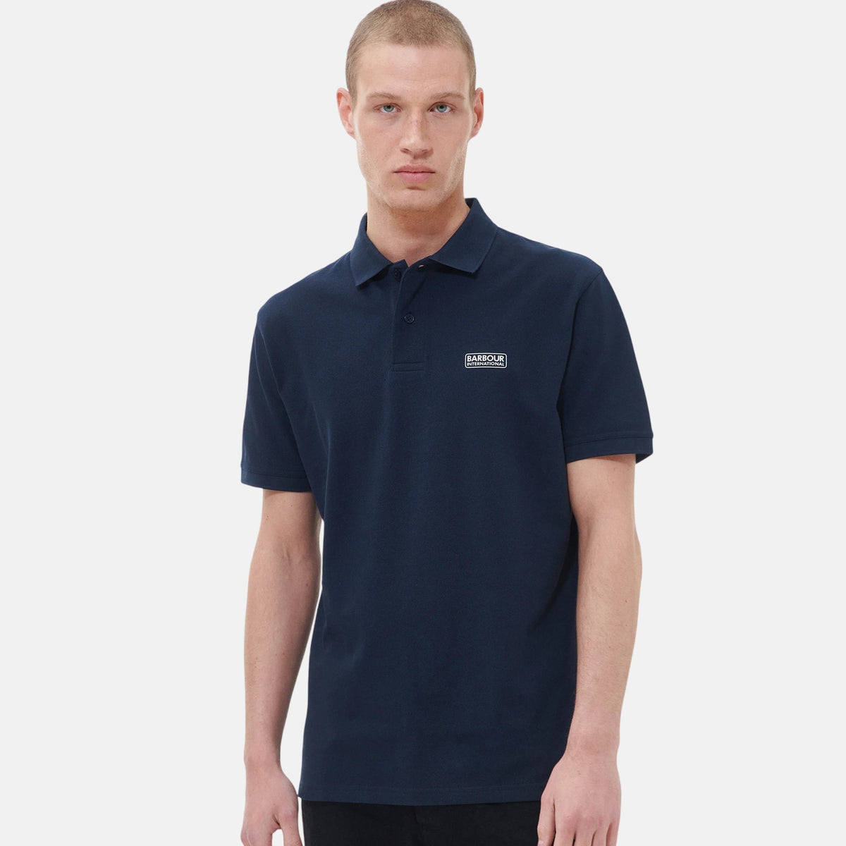 Barbour International Essential Polo Shirt International Navy | Northern Threads Designer Menswear
