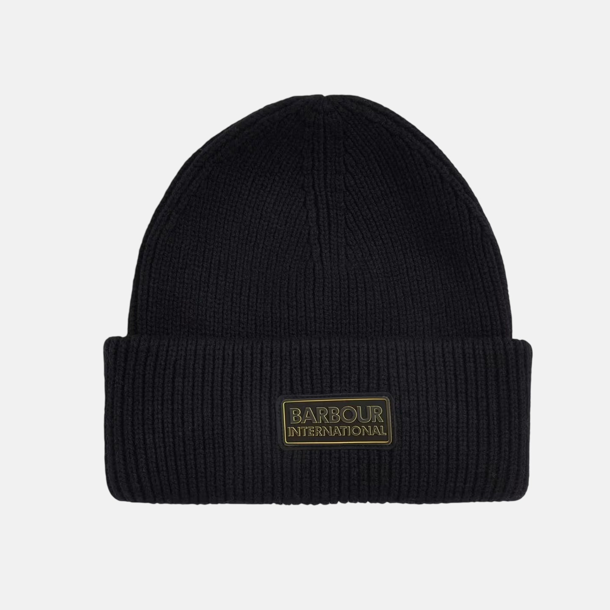 Barbour International Flex Beanie Hat Black - SPR778-One size - northern threads uk