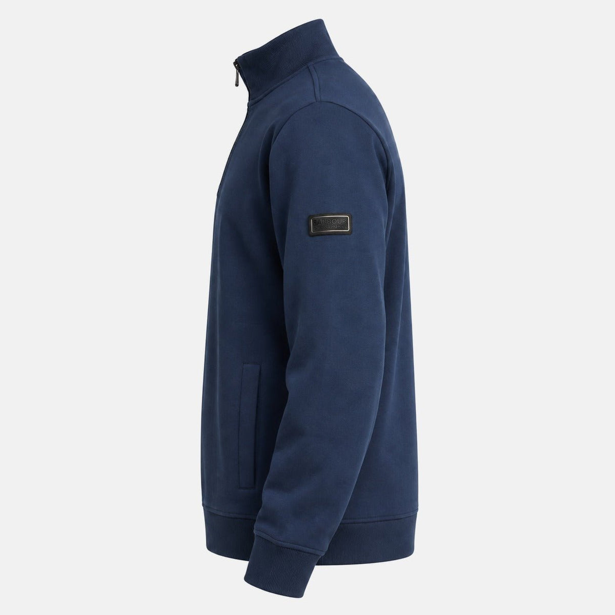 Barbour International Ilford Interlock Funnel Neck Sweatshirt Navy | Northern Threads Designer Menswear