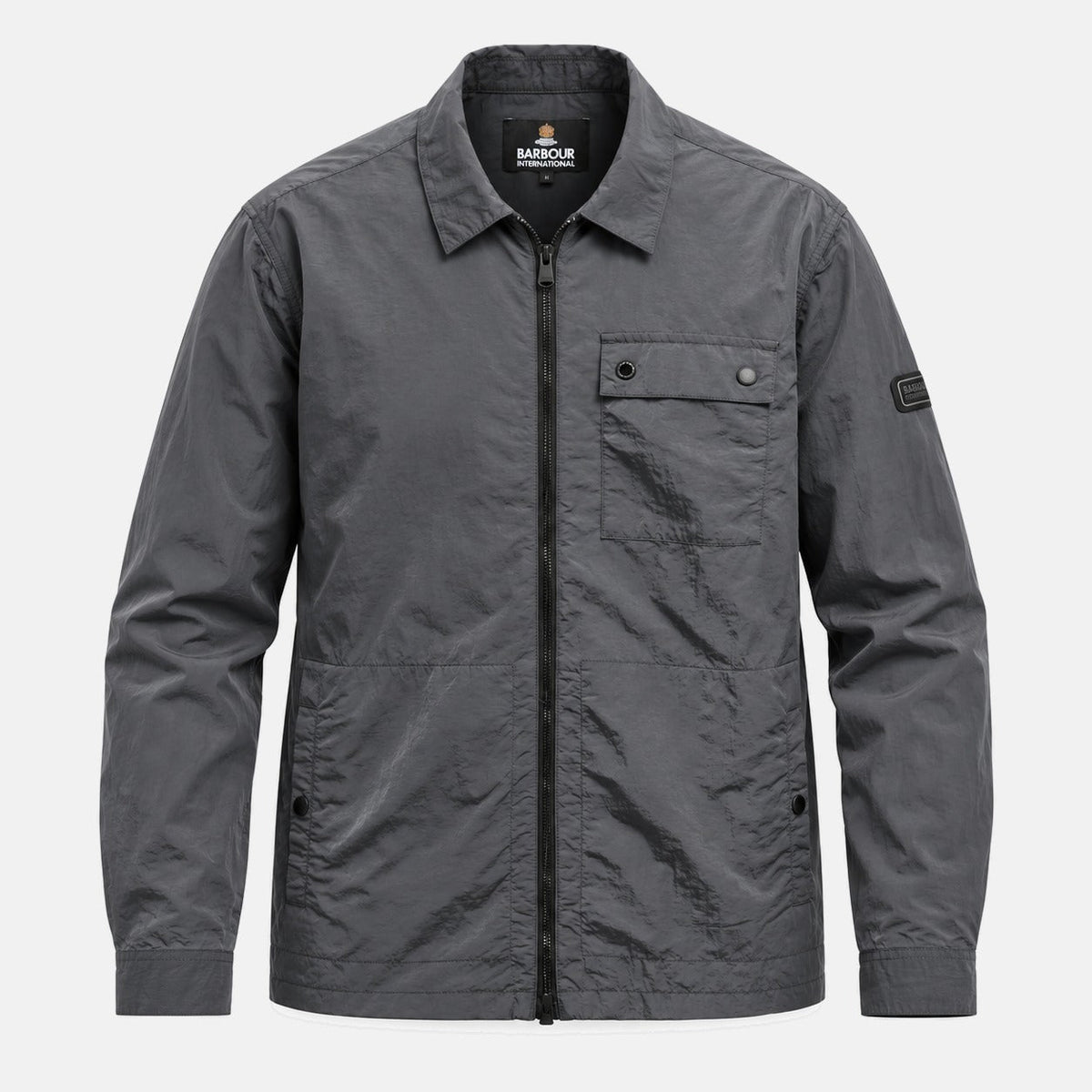 Barbour International Inline Overshirt Asphalt | Northern Threads Designer Menswear