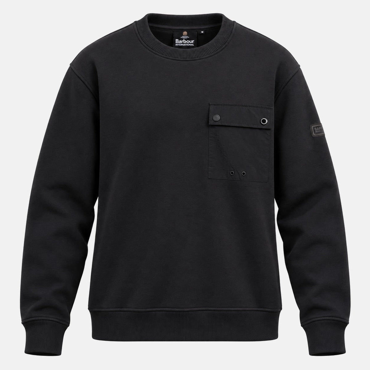 Barbour International Inline Sweatshirt Black | Northern Threads Designer Menswear