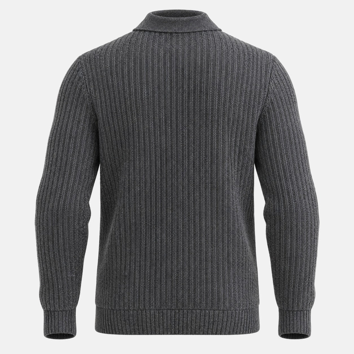 Barbour International Oxham Half Zip Jumper Asphalt | Northern Threads Designer Menswear