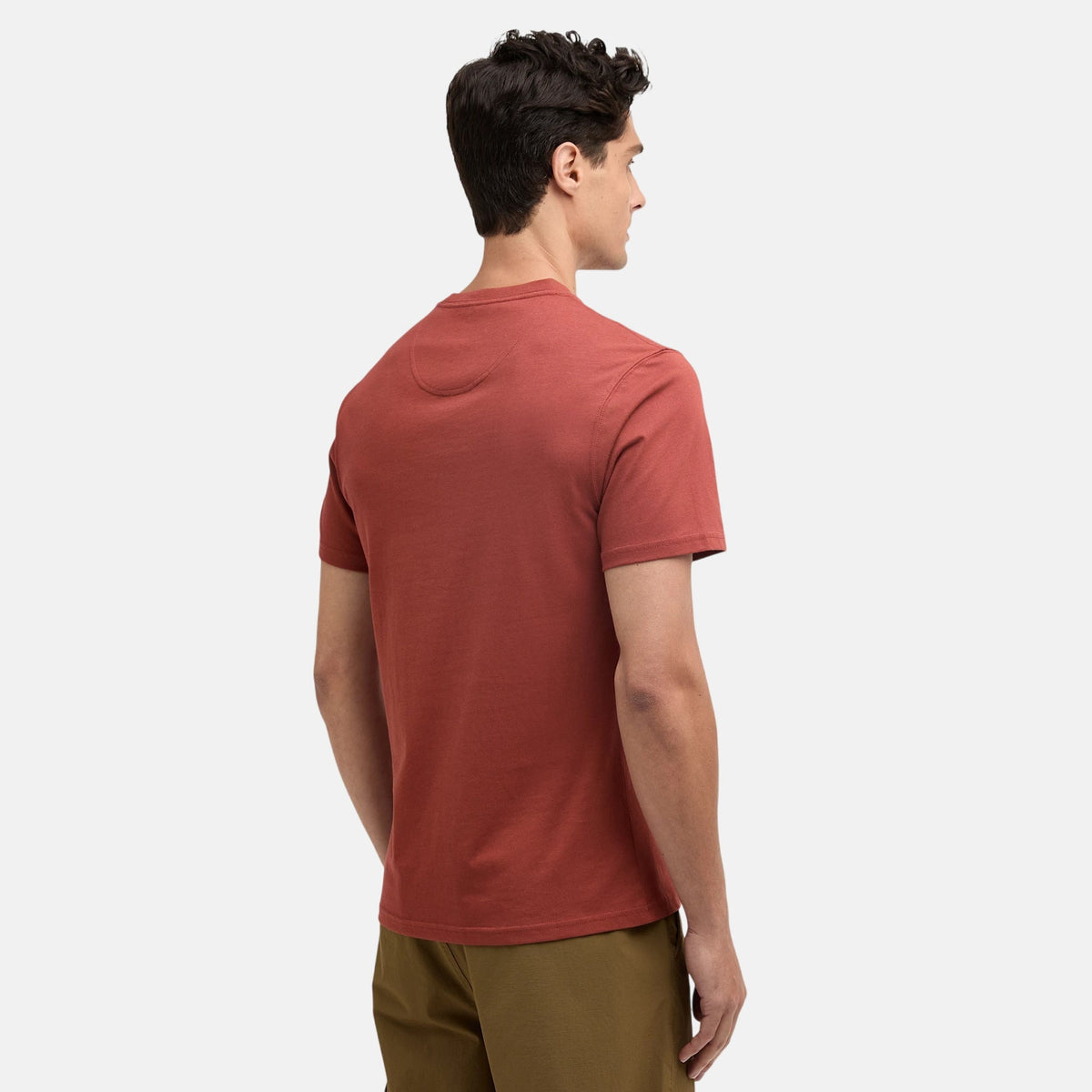 Barbour International Small Logo T-Shirt Burnt Henna | Northern Threads Designer Menswear