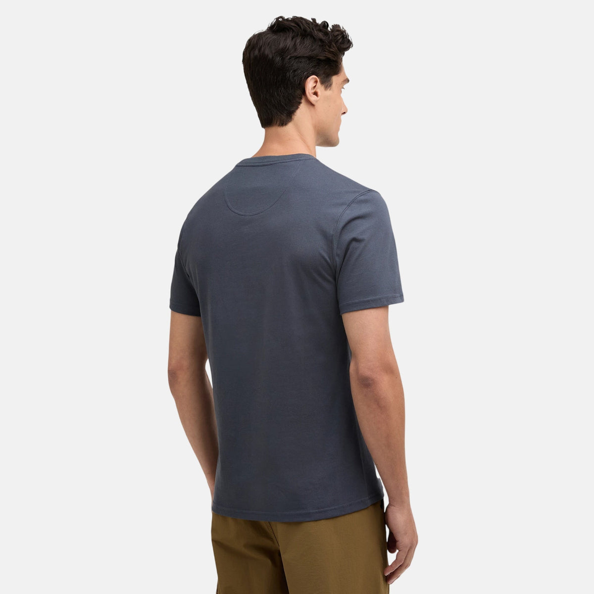 Barbour International Small Logo T-Shirt Storm Grey | Northern Threads Designer Menswear