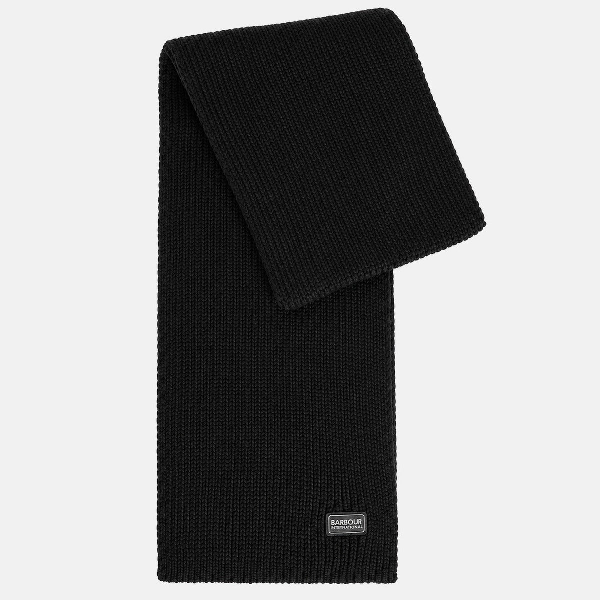 Barbour International Sweeper Legacy Beanie Hat & Scarf Gift Box Set Black | Northern Threads Designer Menswear