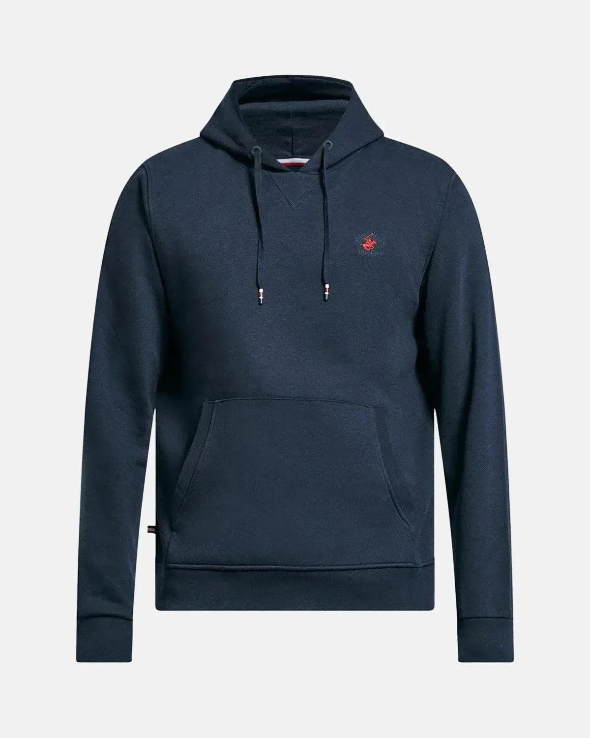BEVERLY HILLS POLO CLUB-BHPC MODERN SLIM FIT POLO PONY HOODIE NAVY-NORTHERN THREADS DESIGNER MENSWEAR