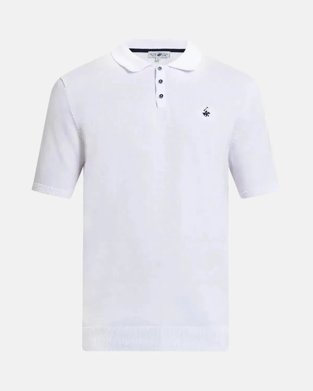 Beverly Hills Polo Club-BHPC SOFT COTTON MODERN SLIM FIT POLO SHIRT GHOST WHITE-NORTHERN THREADS DESIGNER MENSWEAR